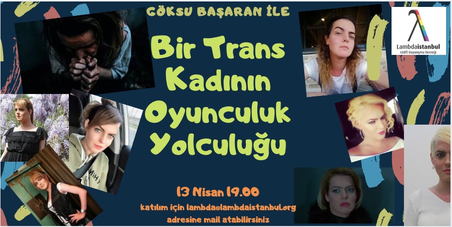 “Göksu Başaran ile Bir Trans Kadının Oyunculuk Yolculuğu” söyleşisi Jitsi’de Kaos GL - LGBTİ+ Haber Portalı
