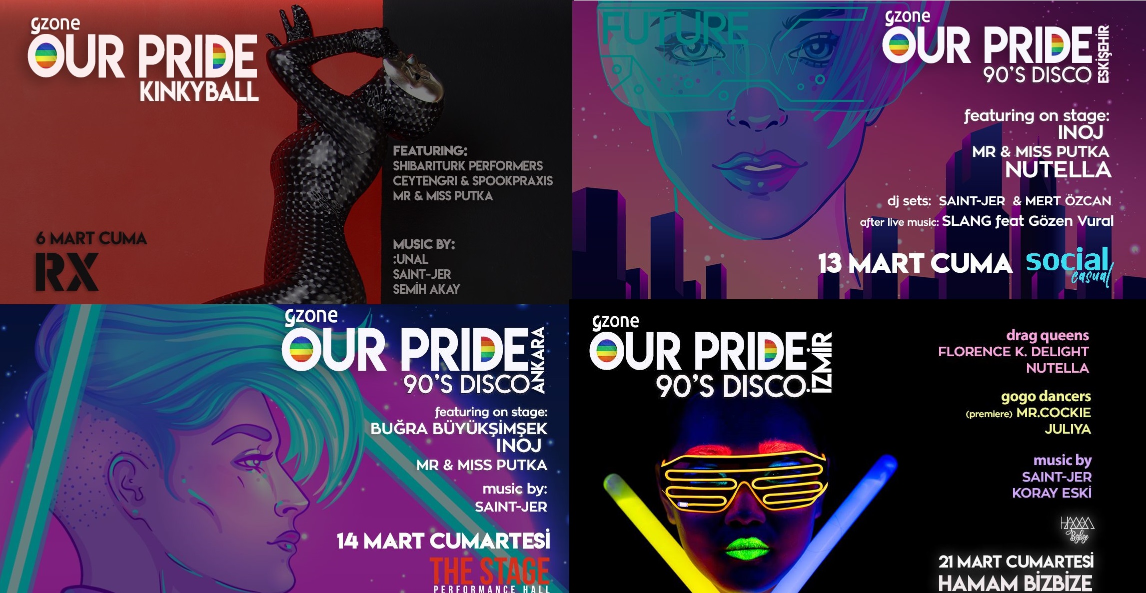 GZone Our Pride partileri Ankara, Eskişehir, İstanbul ve İzmir’de! Kaos GL - LGBTİ+ Haber Portalı