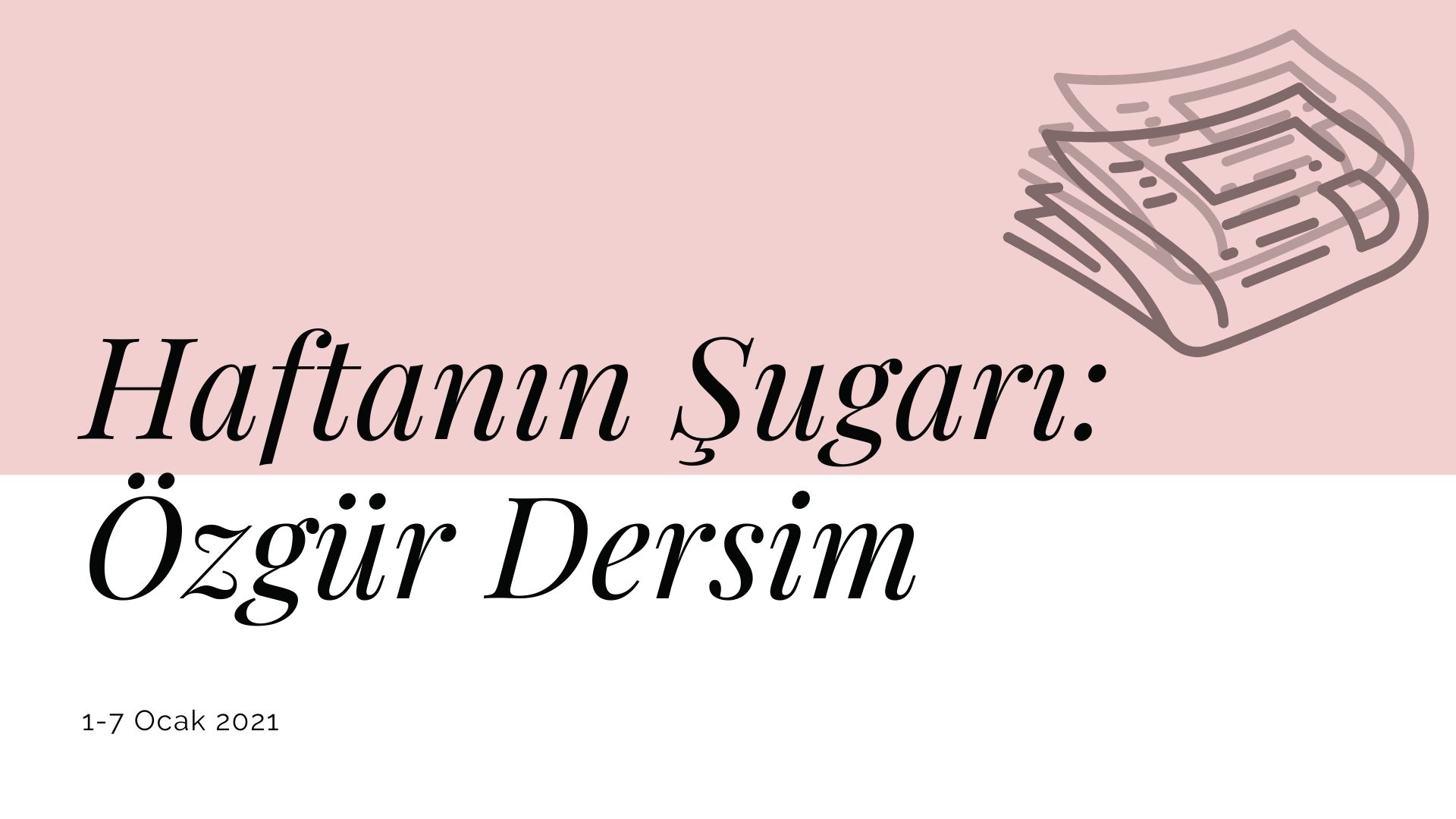 Haftanın şugarı: Özgür Dersim | Kaos GL - LGBTİ+ Haber Portalı