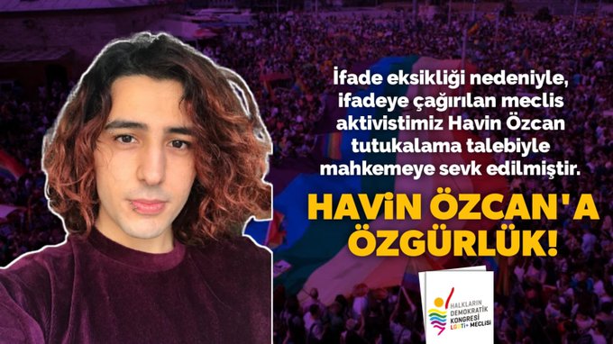 Havin Özcan, tutuklama talebiyle mahkemeye sevk edildi Kaos GL - LGBTİ+ Haber Portalı