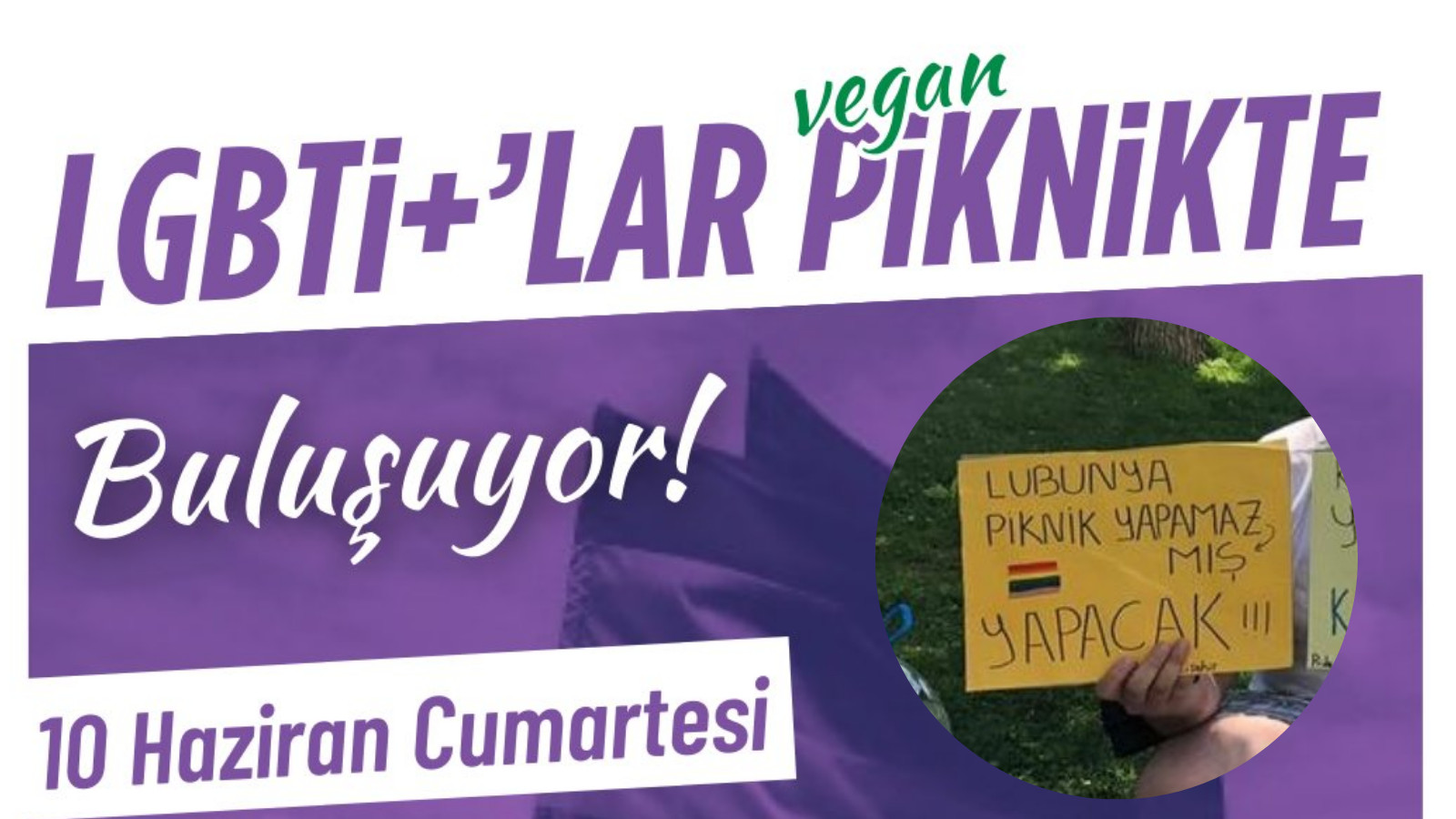 HDK LGBTİ+ Meclisi, vegan piknik düzenliyor Kaos GL - LGBTİ+ Haber Portalı