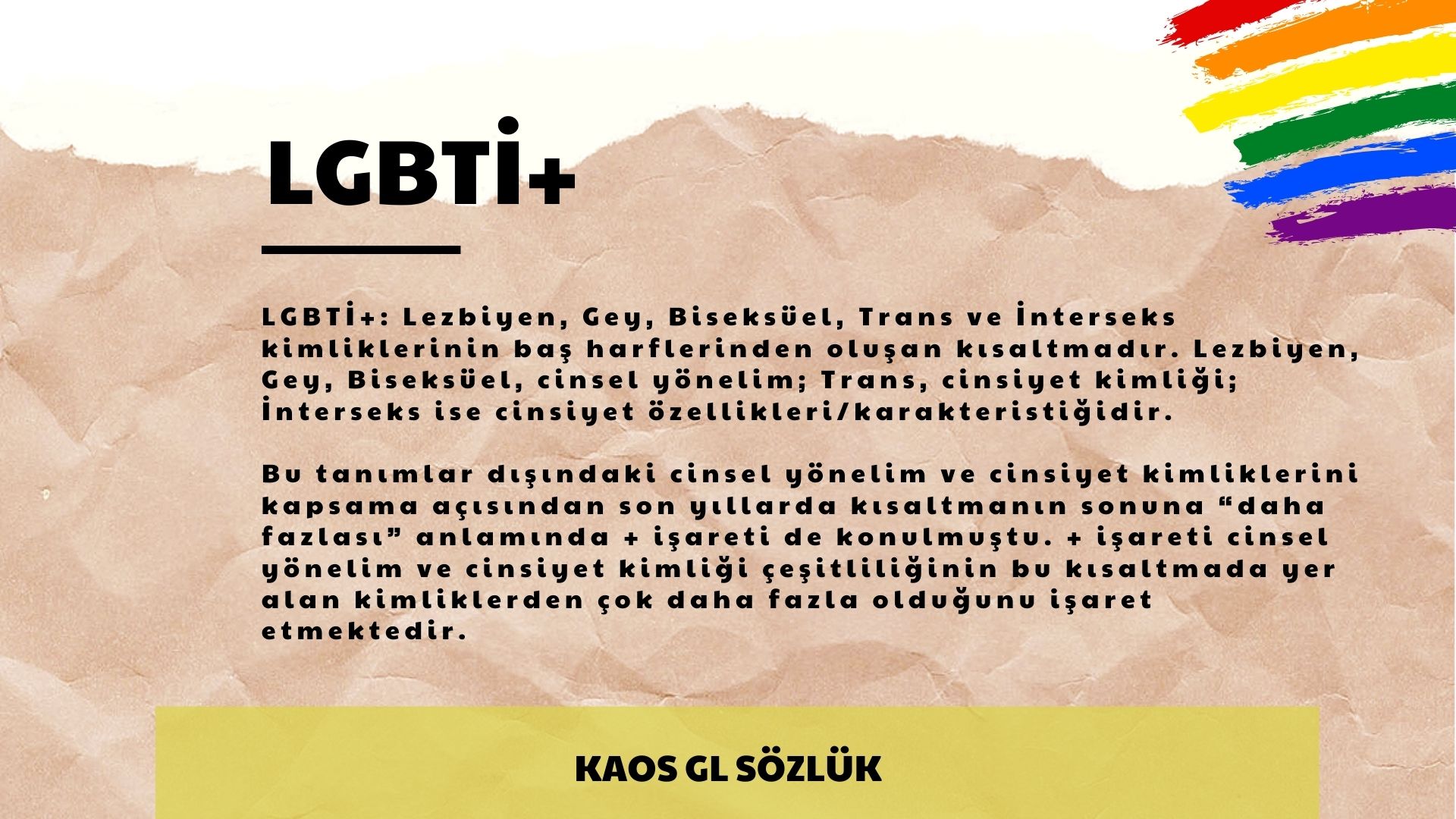 Her gün bir kavram Kaos GL - LGBTİ+ Haber Portalı