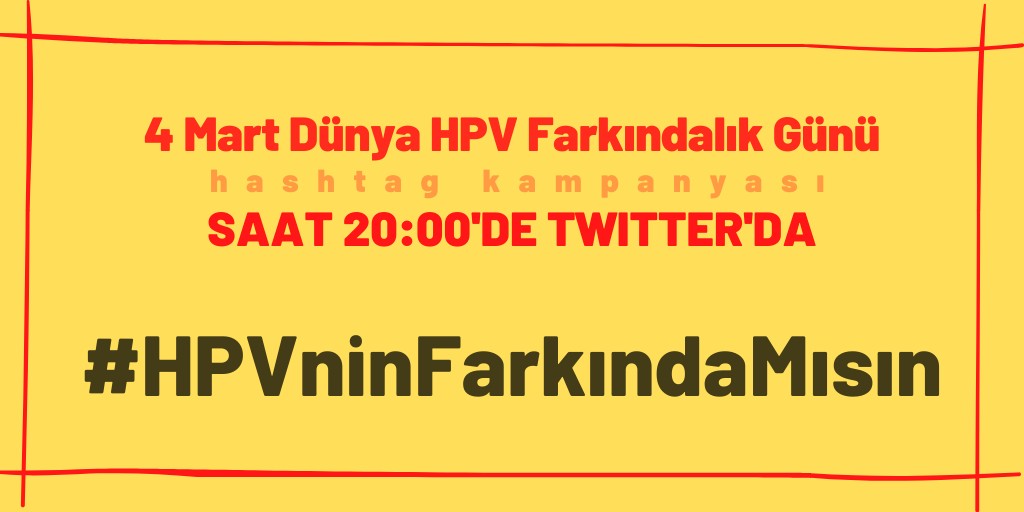 #HPVninFarkındaMısın kampanyası bu akşam Kaos GL - LGBTİ+ Haber Portalı