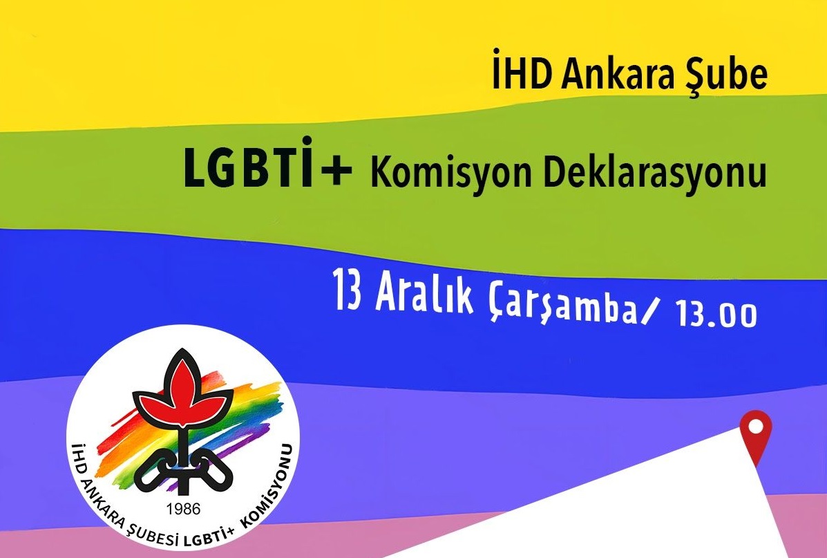 İHD Ankara LGBTİ+ Hakları Komisyonu kuruluyor Kaos GL - LGBTİ+ Haber Portalı