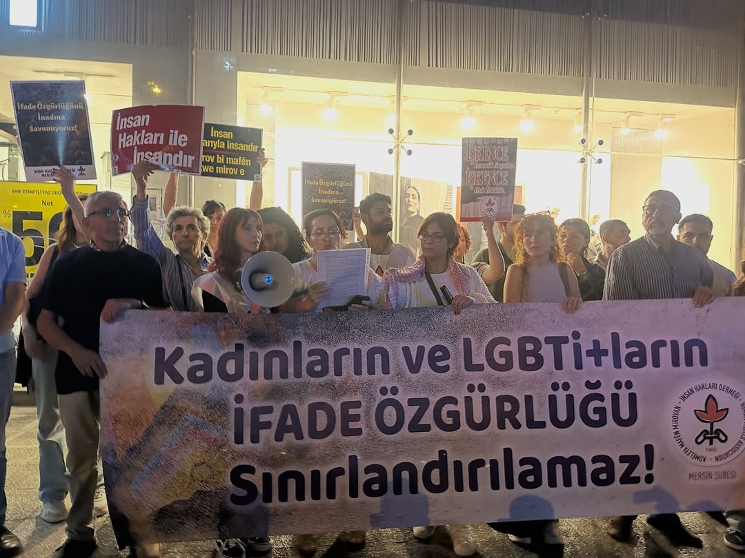 İHD Mersin Şubesi, yargı paketi eylemindeki polis şiddetine tepki gösterdi: "Polis şiddeti etkin bir biçimde soruşturulsun!" | Kaos GL - LGBTİ+ Haber Portalı Haber