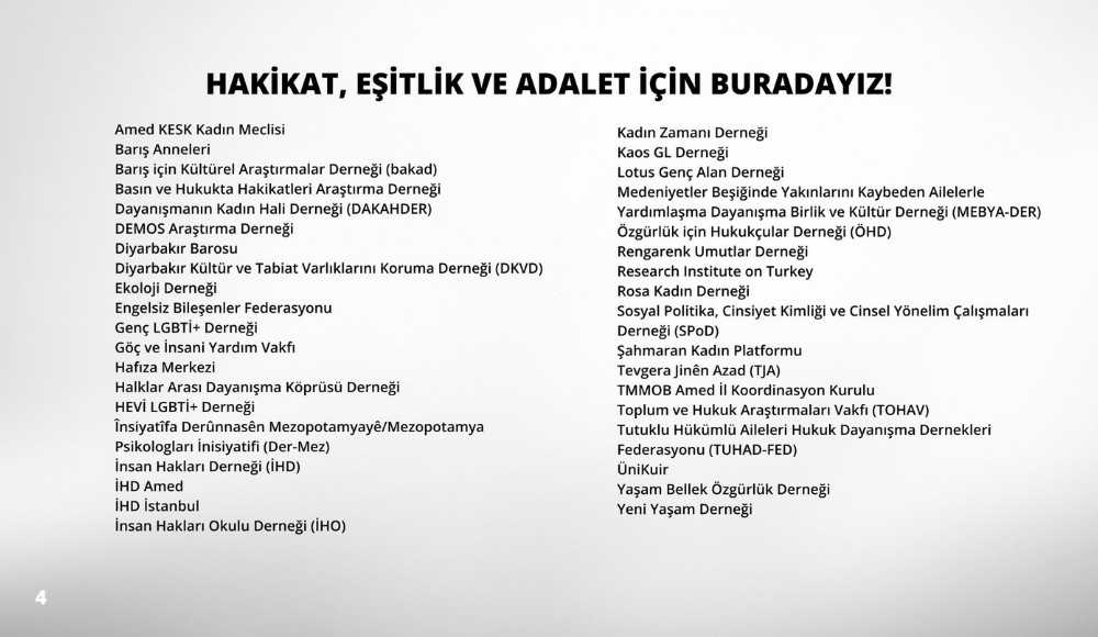 İnsan Hakları Örgütleri: “Helalleşme” çağrısını dikkate değer buluyoruz.  Kaos GL - LGBTİ+ Haber Portalı