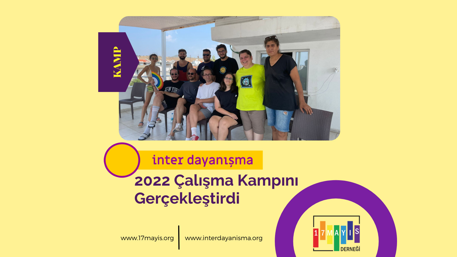 İnterDayanışma 2022 çalışma kampını gerçekleştirdi Kaos GL - LGBTİ+ Haber Portalı