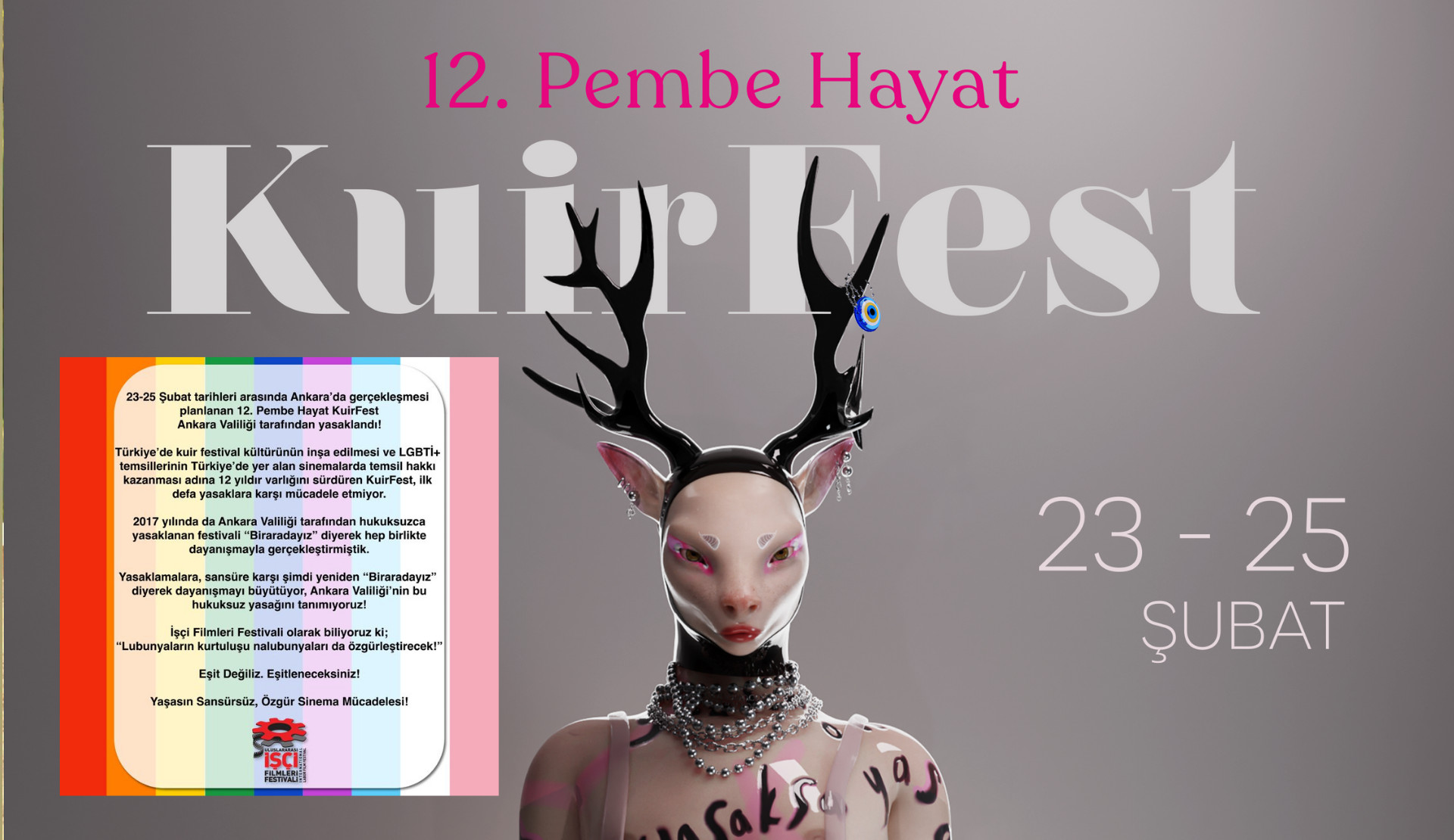 International Labor Film Festival expresses solidarity with KuirFest: “We refuse to acknowledge the ban order of the Ankara Governorship!” Kaos GL - News Portal for LGBTI+