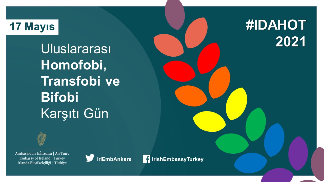 İrlanda Ankara Büyükelçiliği’nden 17 Mayıs mesajı Kaos GL - LGBTİ+ Haber Portalı
