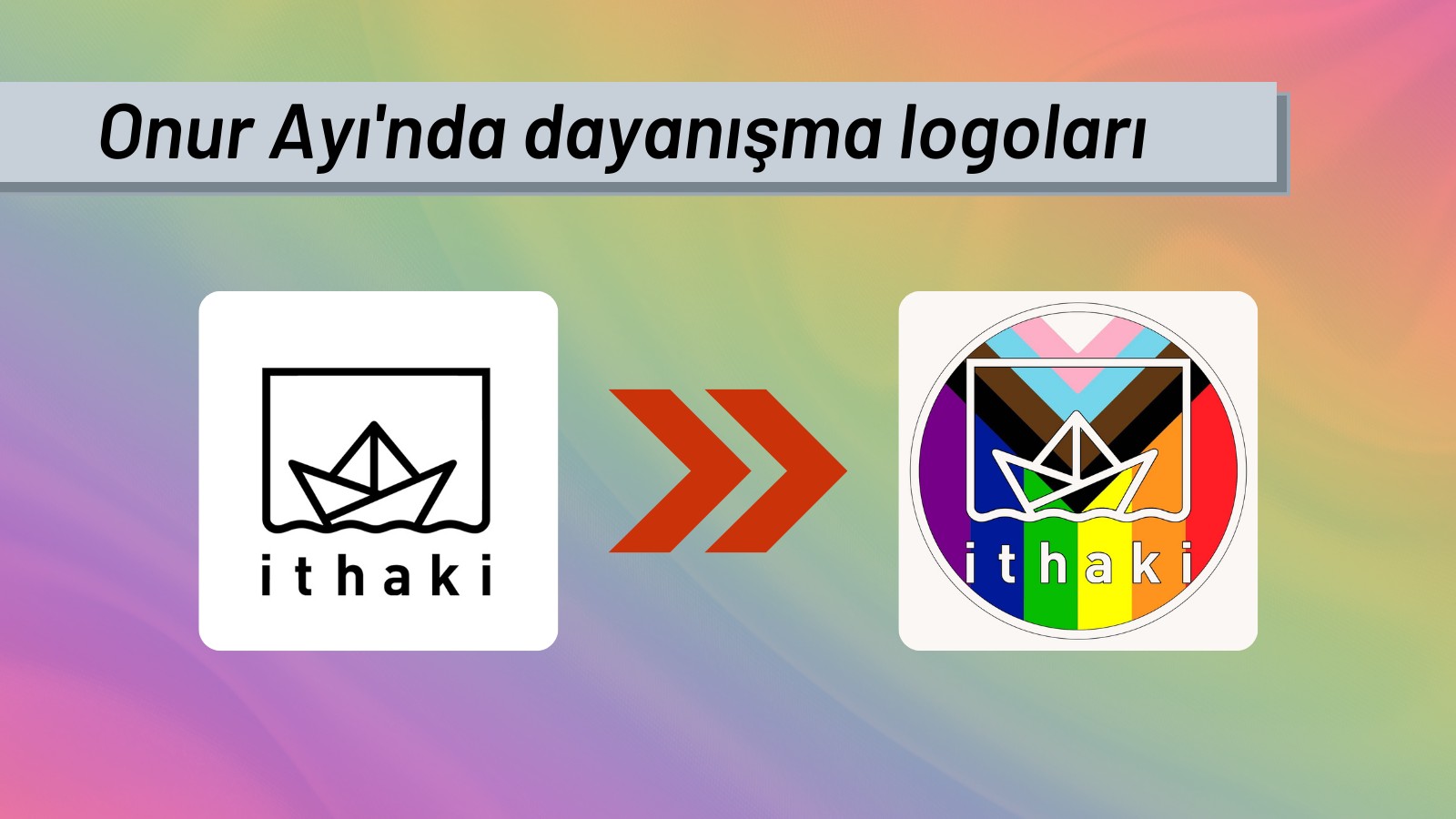 İthaki Yayınları logosunu gökkuşağına boyadı Kaos GL - LGBTİ+ Haber Portalı
