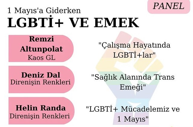 İzmir 1 Mayıs’a giderken: “LGBTİ+ ve Emek” paneli Kaos GL - LGBTİ+ Haber Portalı