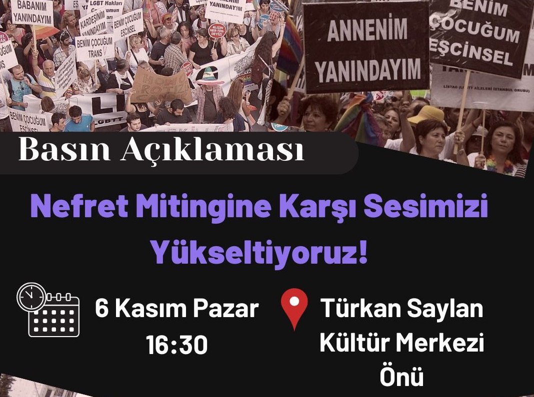 İzmir’de nefret mitingine karşı eylem çağrısı Kaos GL - LGBTİ+ Haber Portalı