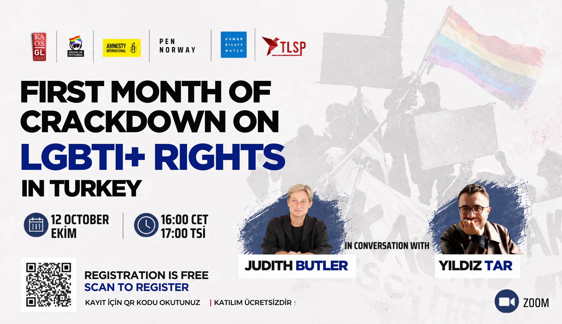 Judith Butler ile özel webinar: Türkiye’de LGBTİ+’lara yönelik baskı dalgasının ilk ayı Kaos GL - LGBTİ+ Haber Portalı