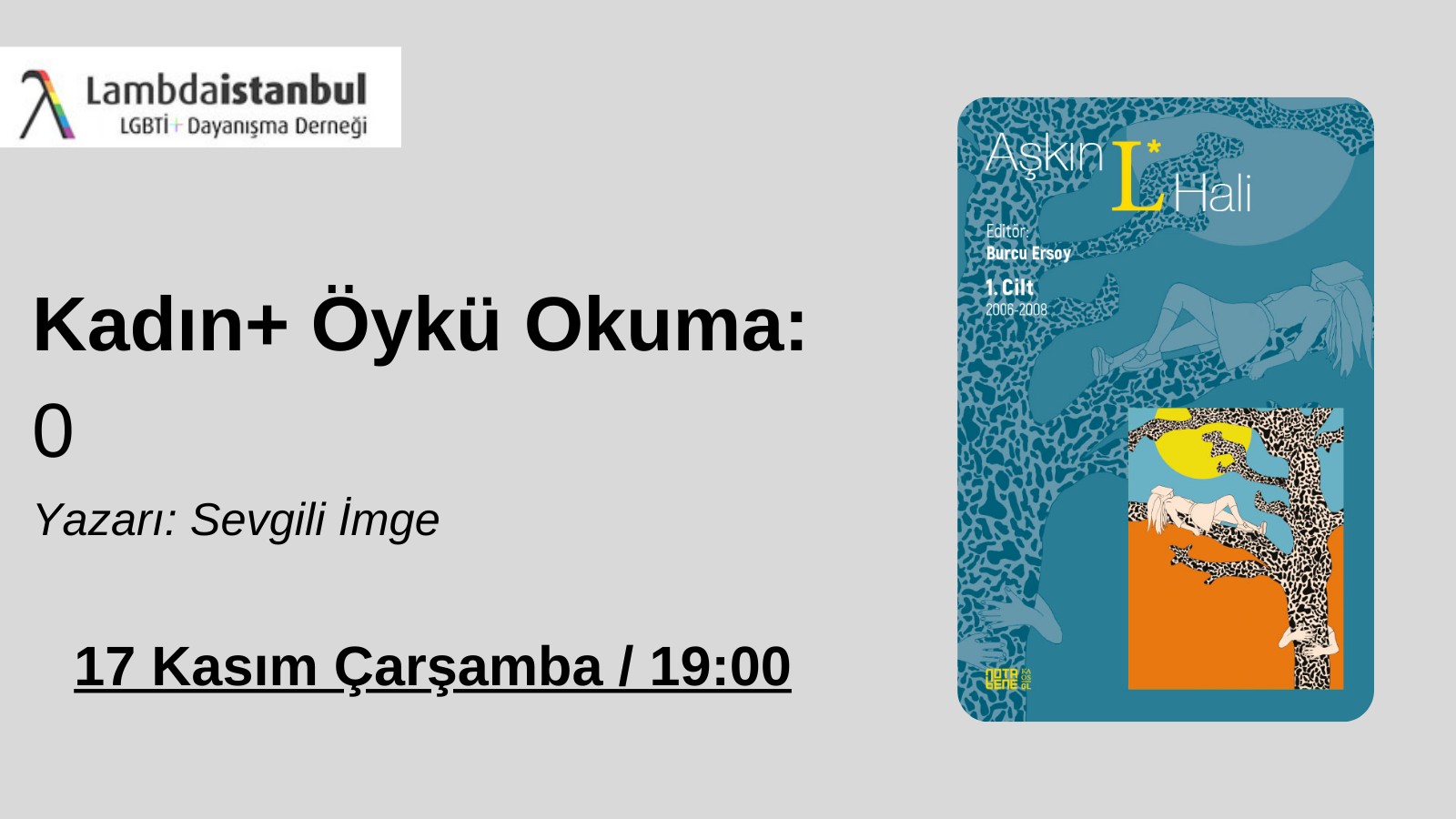 Kadın+ Öykü Okuma’da bu hafta: 0 Kaos GL - LGBTİ+ Haber Portalı
