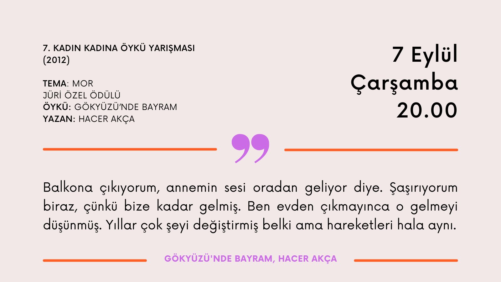 Kadın+ Öykü Okuma’da bu hafta: Gökyüzü’nde Bayram Kaos GL - LGBTİ+ Haber Portalı