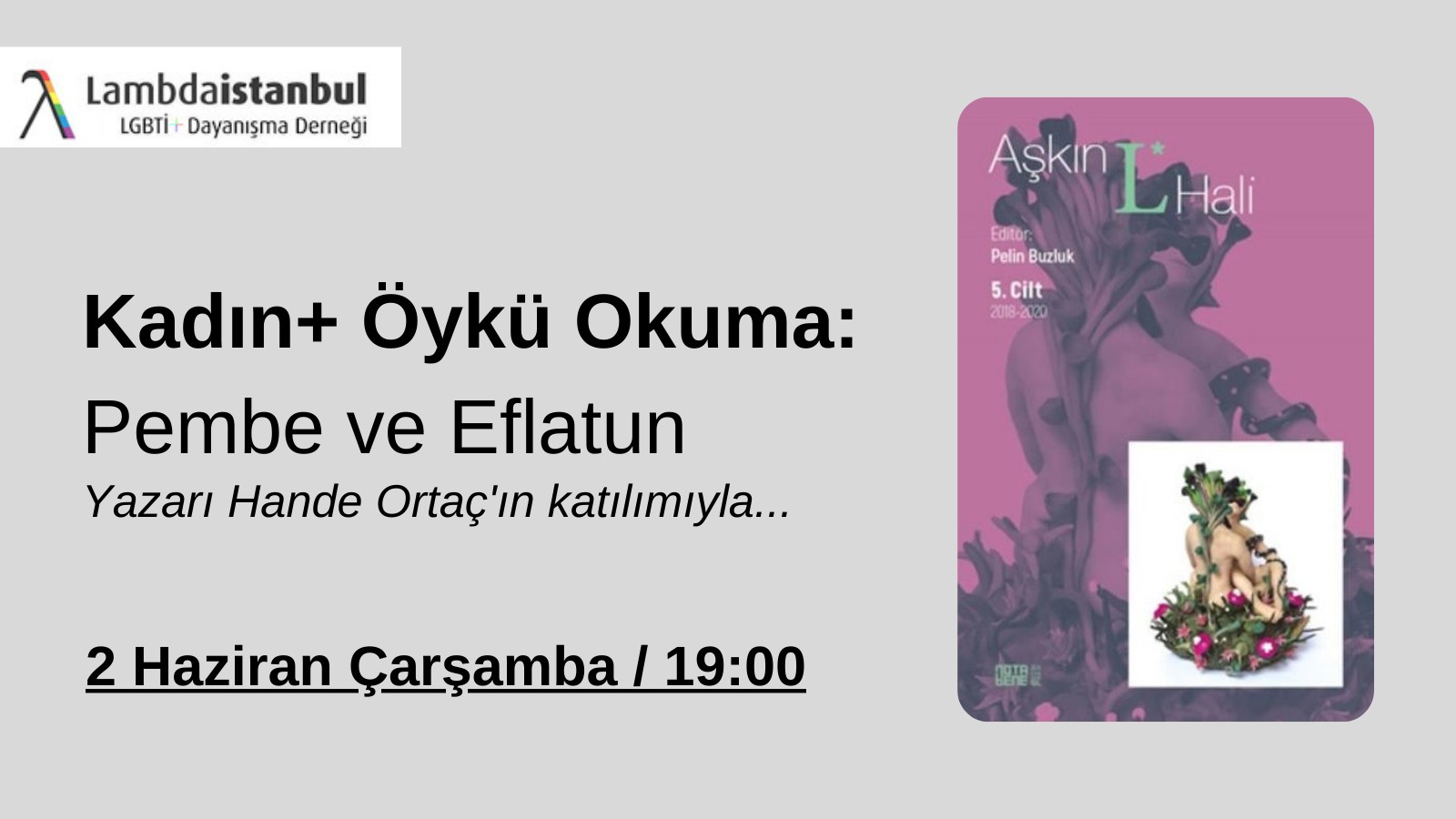 Kadın+ Öykü Okuma’da bu hafta: Pembe ve Eflatun Kaos GL - LGBTİ+ Haber Portalı