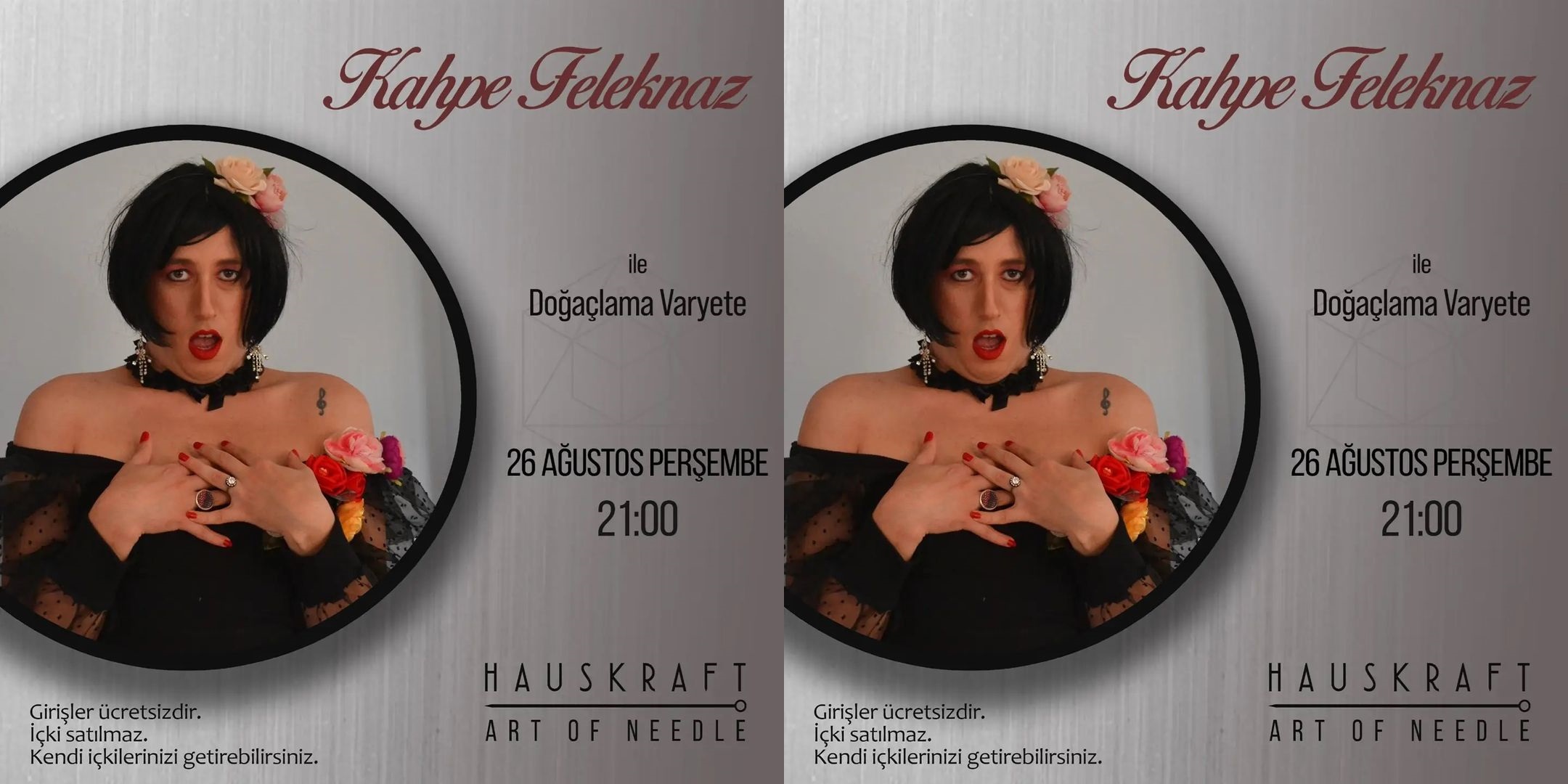 Kahpe Feleknaz ile Doğaçlama Varyete 26 Ağustos’ta Kaos GL - LGBTİ+ Haber Portalı