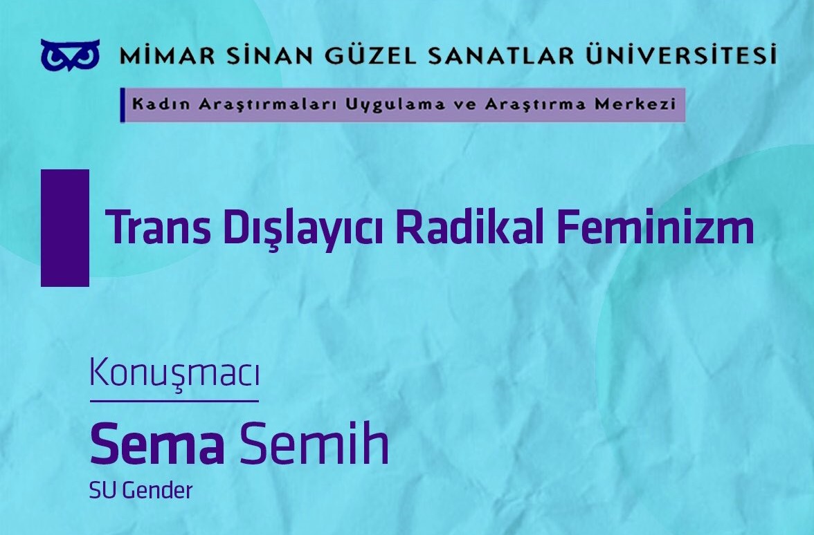 Kam’lı Baykuş Seminerleri’nde bu ay: “Trans Dışlayıcı Radikal Feminizm” | Kaos GL - LGBTİ+ Haber Portalı Haber
