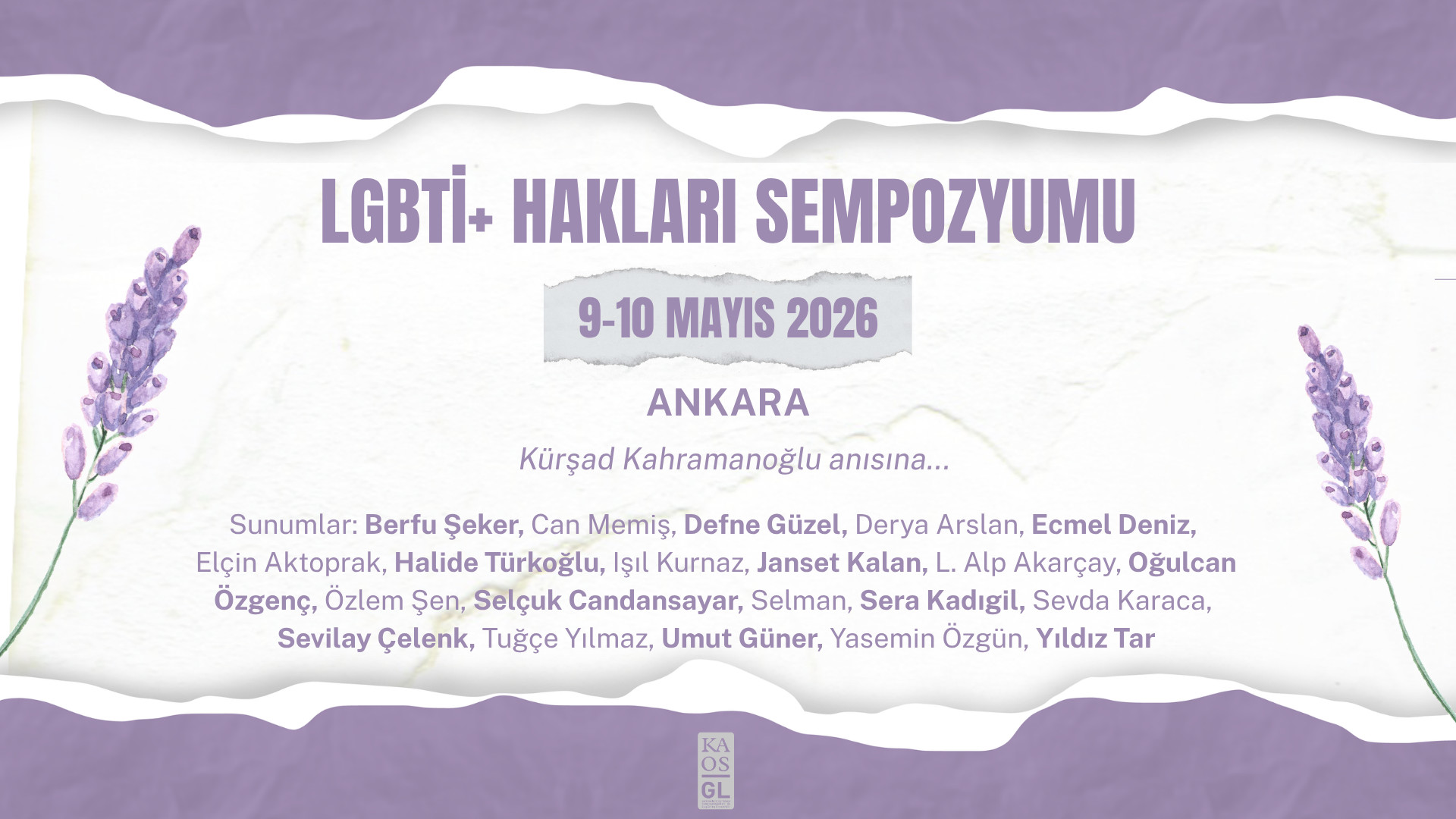 Kaos GL’den Ankara’da LGBTİ+ Hakları Sempozyumu | Kaos GL - LGBTİ+ Haber Portalı Haber