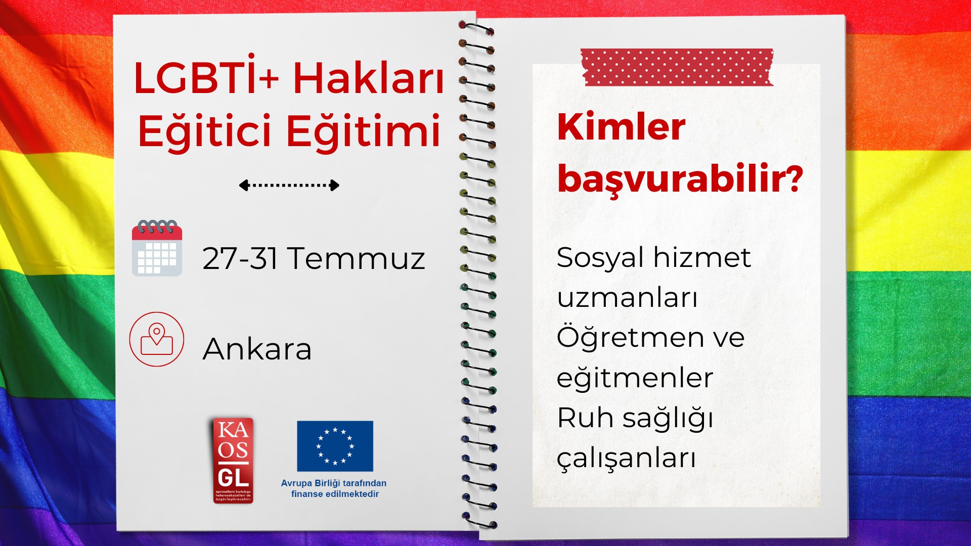 Kaos GL’den LGBTİ+ hakları eğitici eğitimi Kaos GL - LGBTİ+ Haber Portalı