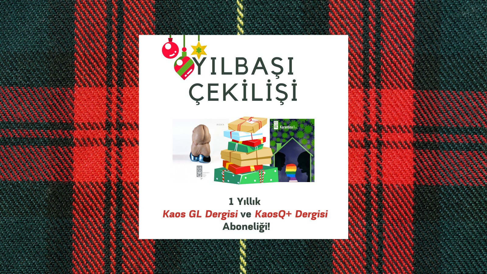 Kaos GL’den yılbaşı çekilişi | Kaos GL - LGBTİ+ Haber Portalı