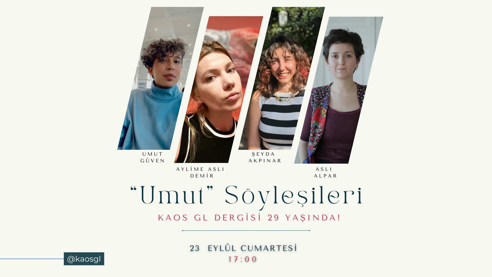 Kaos GL Dergi doğum gününü "Umut Söyleşileri"yle kutlayacak Kaos GL - LGBTİ+ Haber Portalı