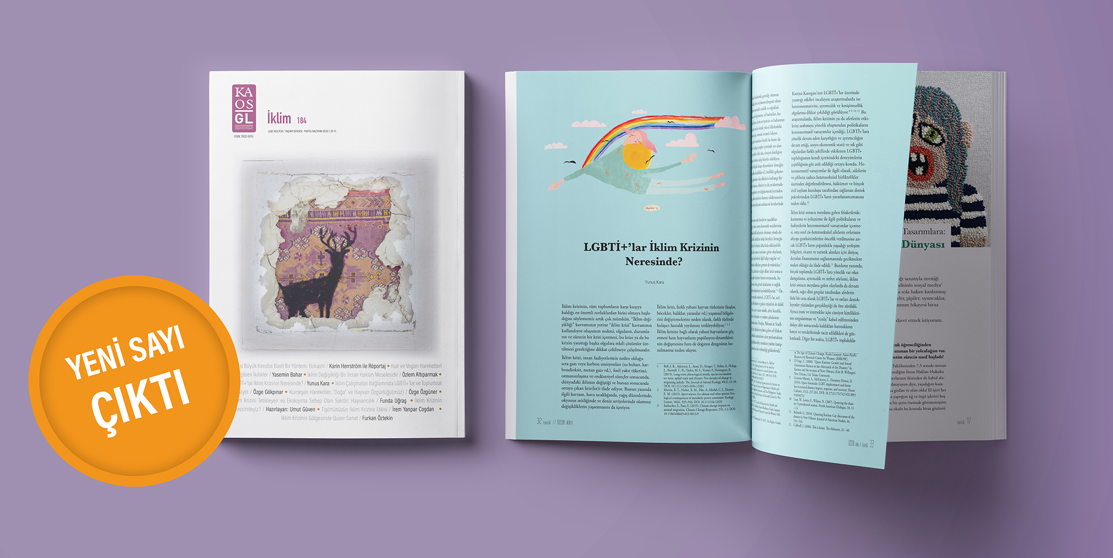 Kaos GL Dergisi “İklim” sayısı çıktı! | Kaos GL - LGBTİ+ Haber Portalı Haber