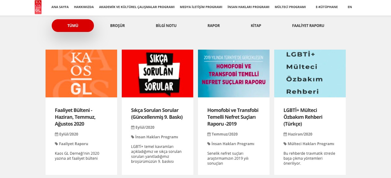 Kaos GL Derneği’nin sitesi ve e-kütüphane yenilendi! Kaos GL - LGBTİ+ Haber Portalı