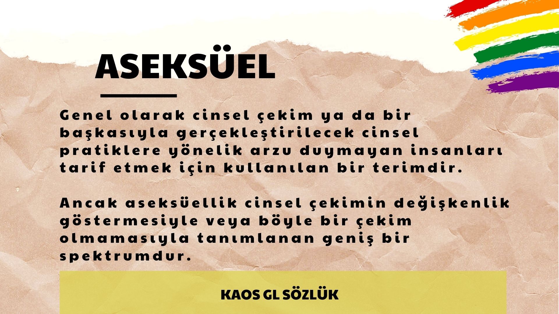 Kaos GL Sözlük: Aseksüel | Kaos GL - LGBTİ+ Haber Portalı