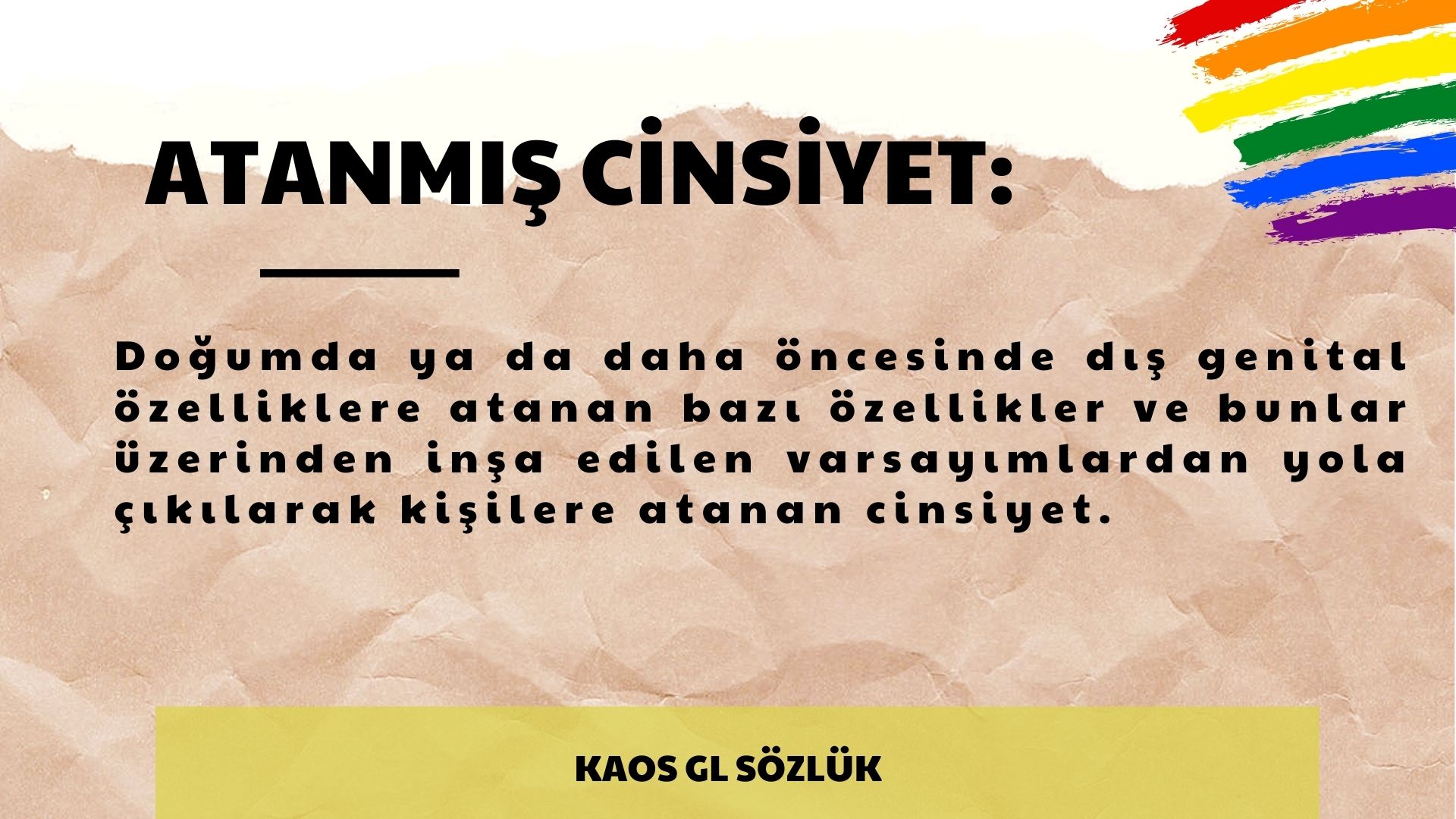 Kaos GL Sözlük: Atanmış Cinsiyet Kaos GL - LGBTİ+ Haber Portalı