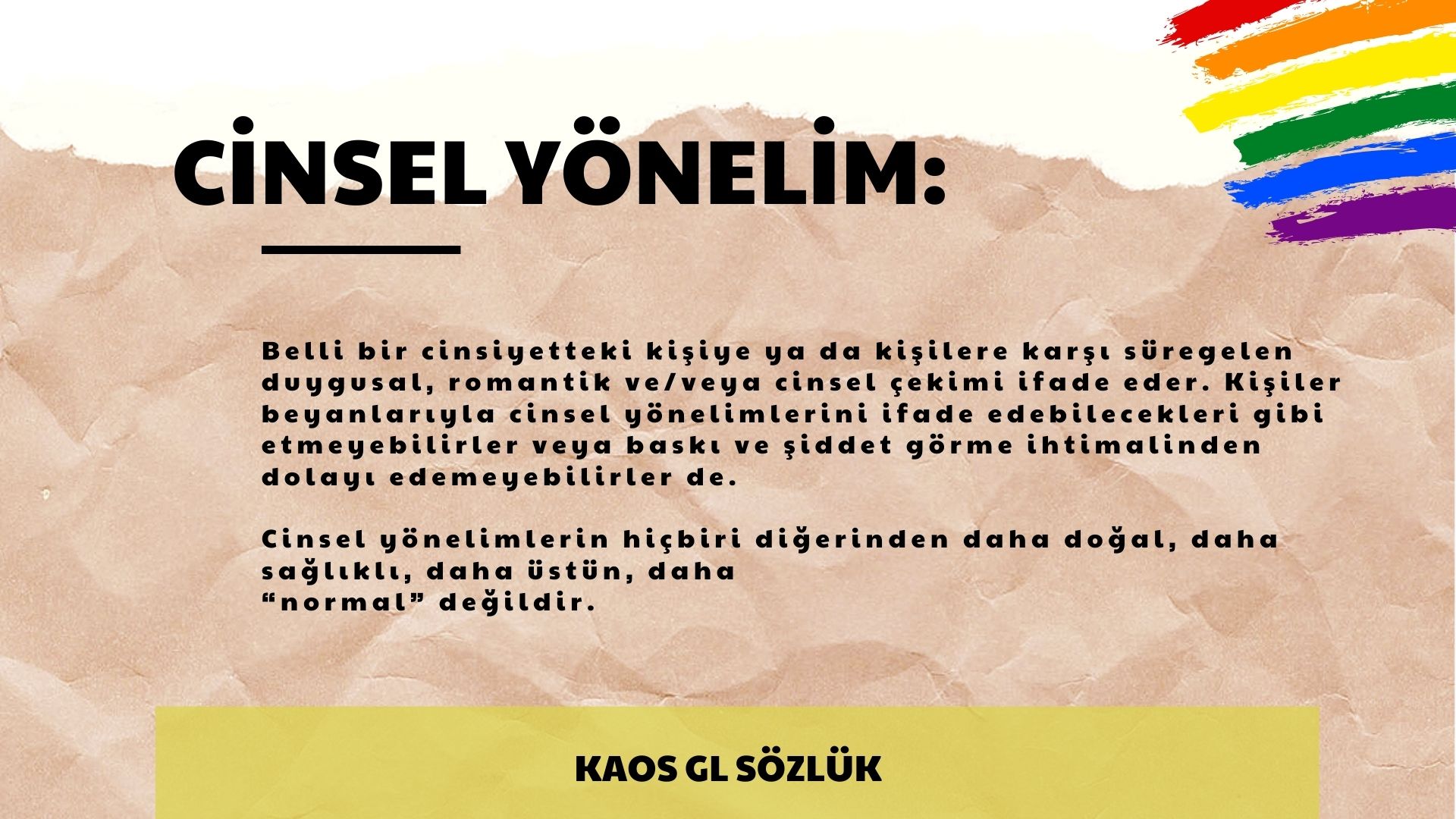 Kaos GL Sözlük: Cinsel Yönelim | Kaos GL - LGBTİ+ Haber Portalı