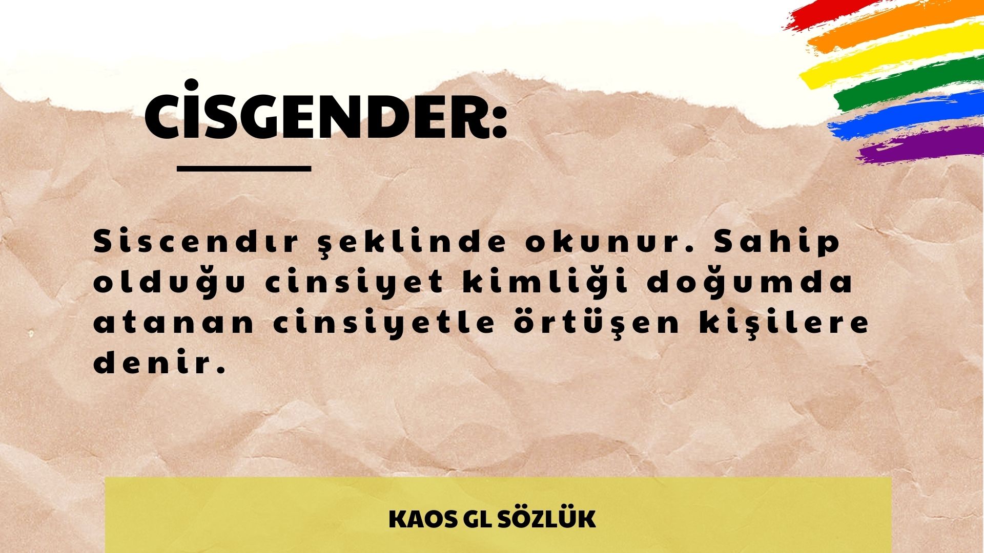 Kaos GL Sözlük: Cisgender | Kaos GL - LGBTİ+ Haber Portalı