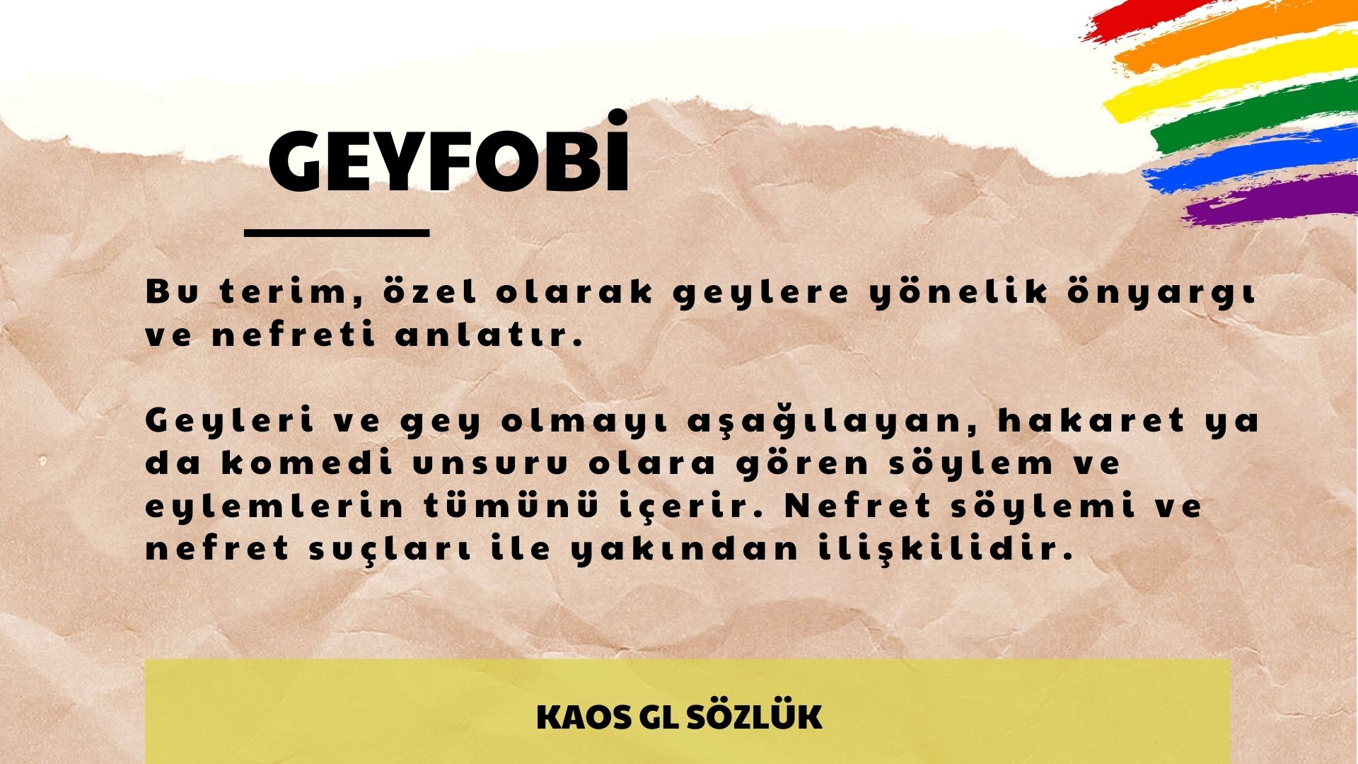 Kaos GL Sözlük: Geyfobi Kaos GL - LGBTİ+ Haber Portalı