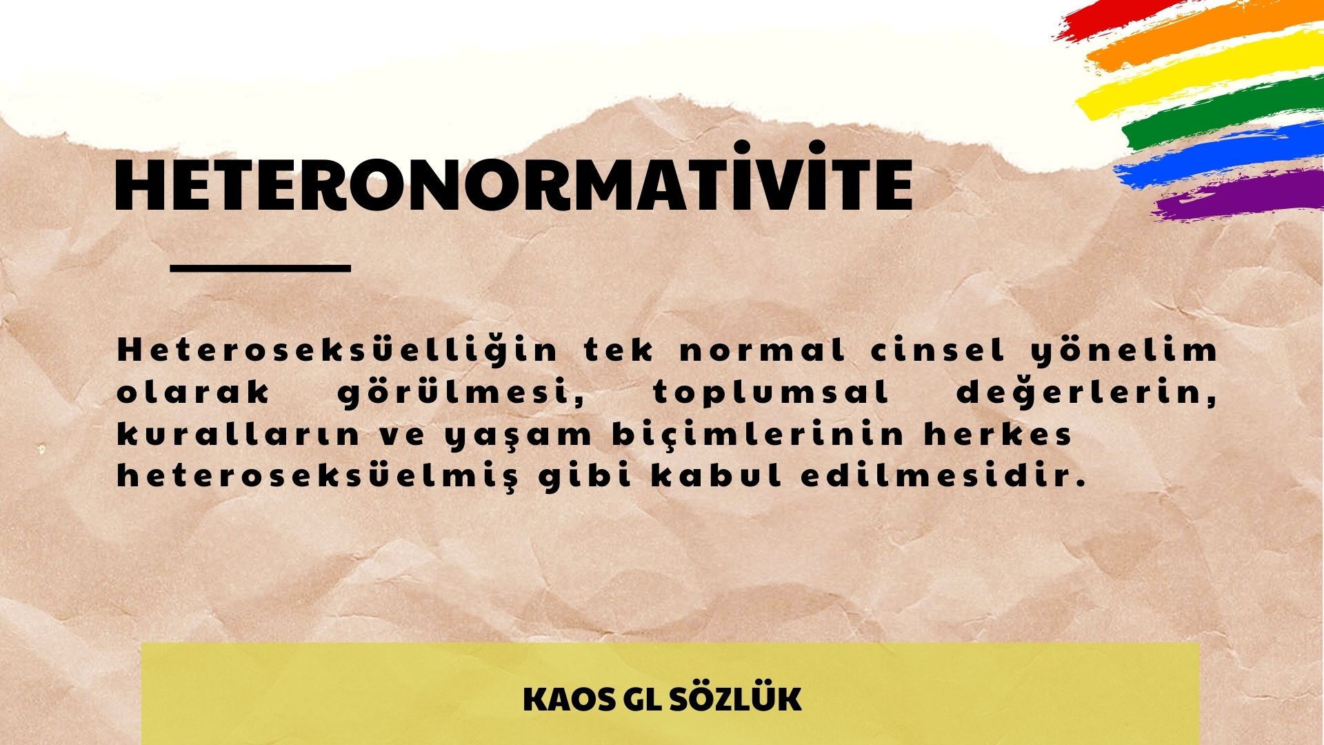 Kaos GL Sözlük: Heteronormativite Kaos GL - LGBTİ+ Haber Portalı