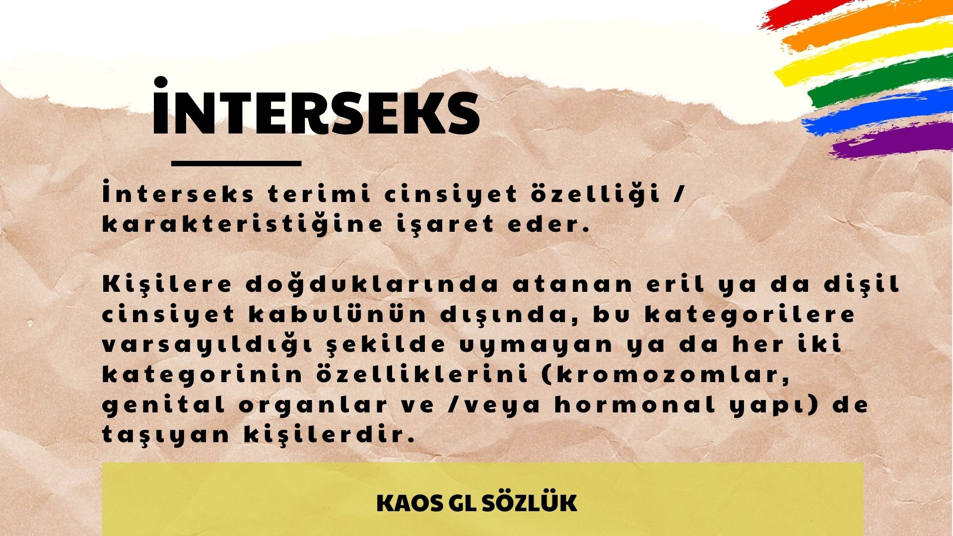 Kaos GL Sözlük: İnterseks Kaos GL - LGBTİ+ Haber Portalı