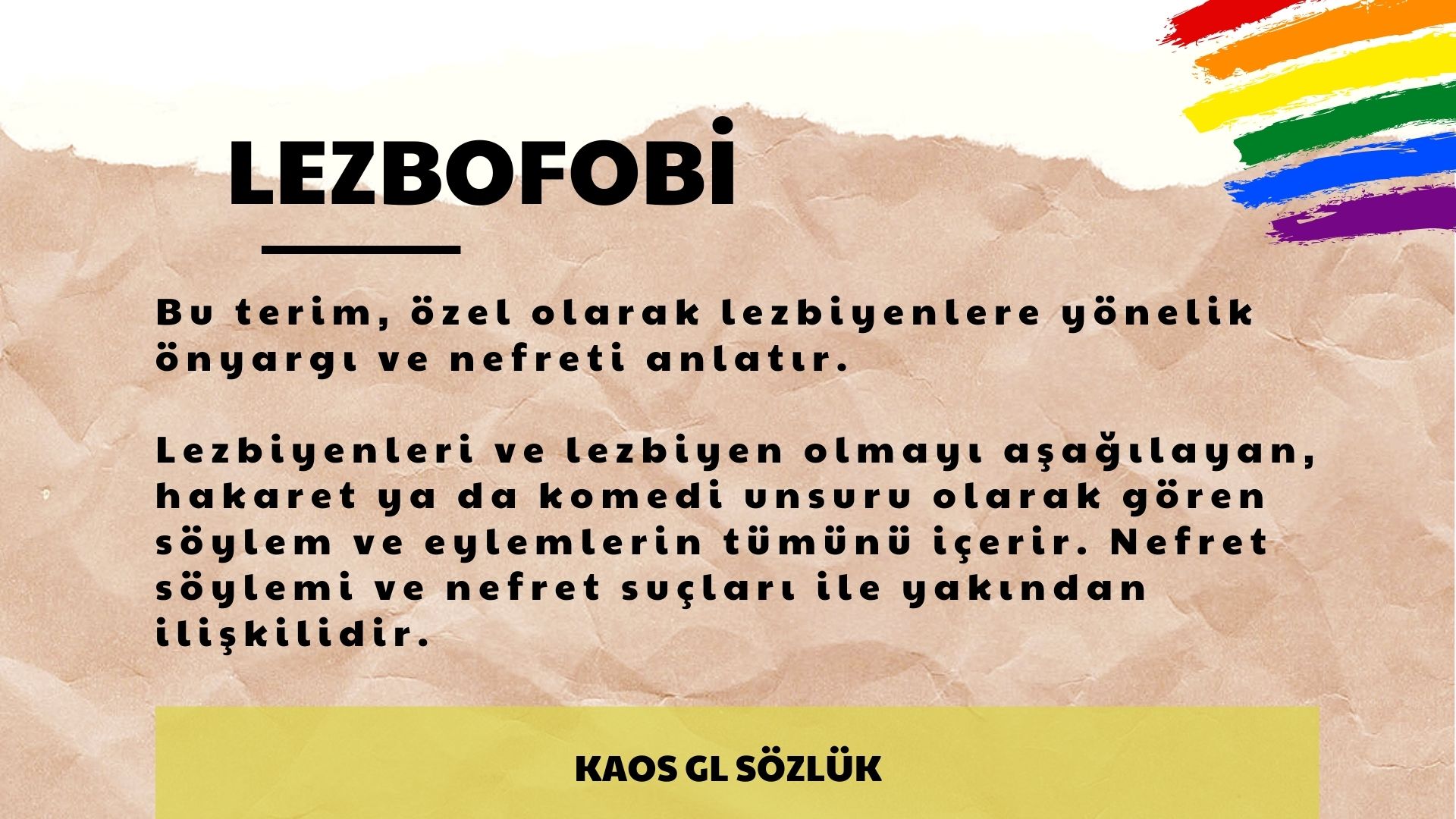 Kaos GL Sözlük: Lezbofobi | Kaos GL - LGBTİ+ Haber Portalı