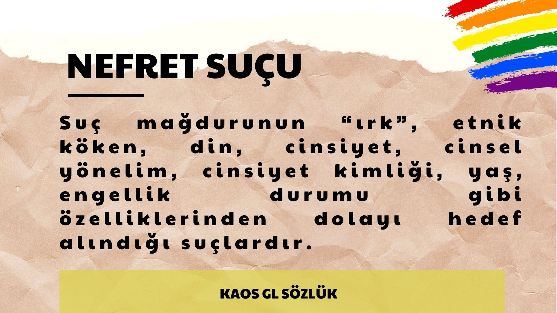 Kaos GL Sözlük: Nefret Suçu | Kaos GL - LGBTİ+ Haber Portalı