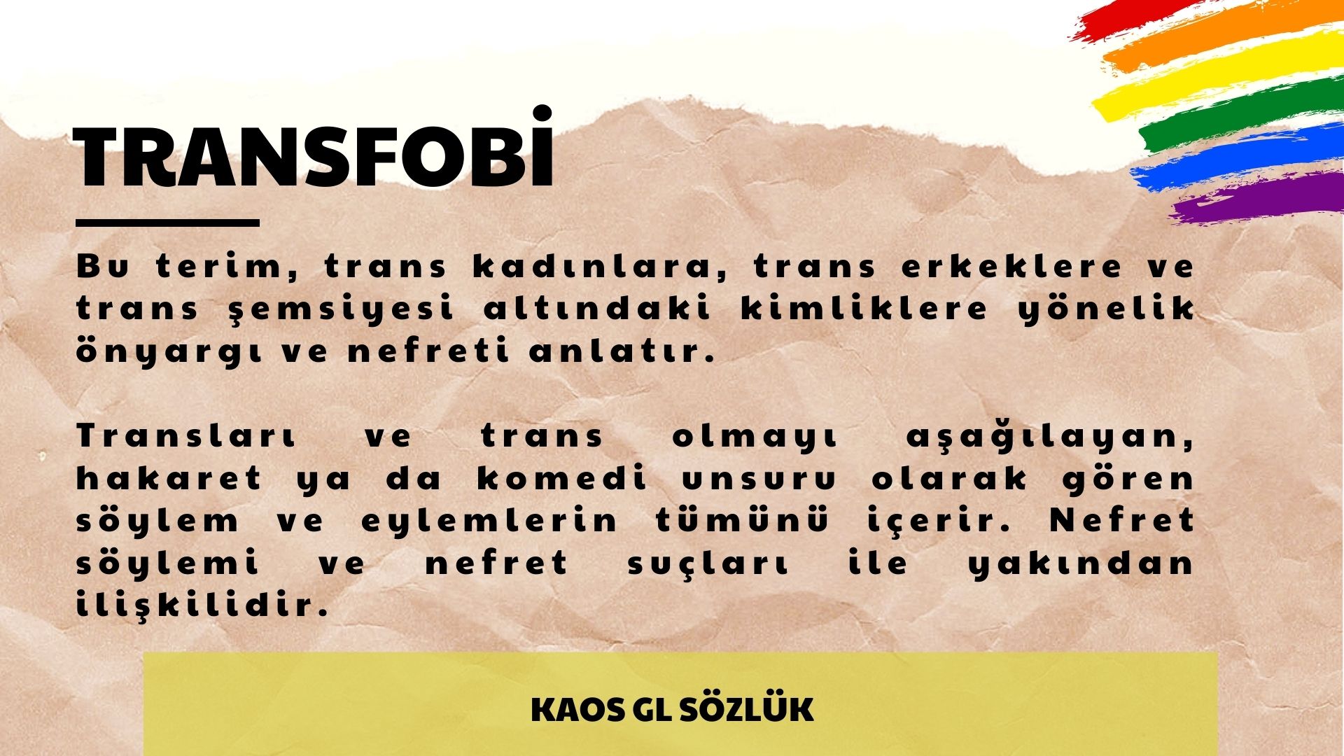 Kaos GL Sözlük: Transfobi Kaos GL - LGBTİ+ Haber Portalı