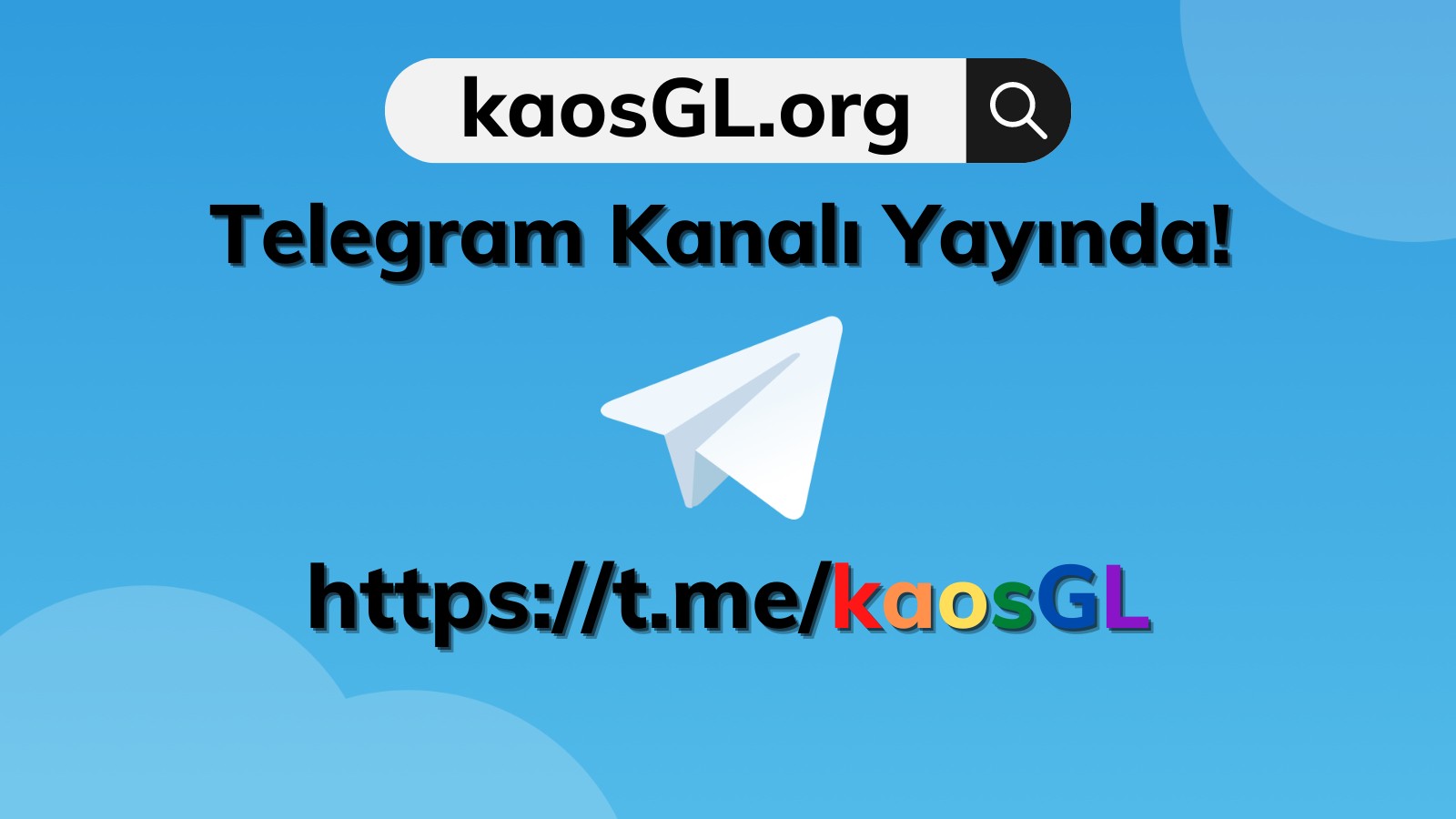 kaosGL.org Telegram kanalı açıldı! Kaos GL - LGBTİ+ Haber Portalı