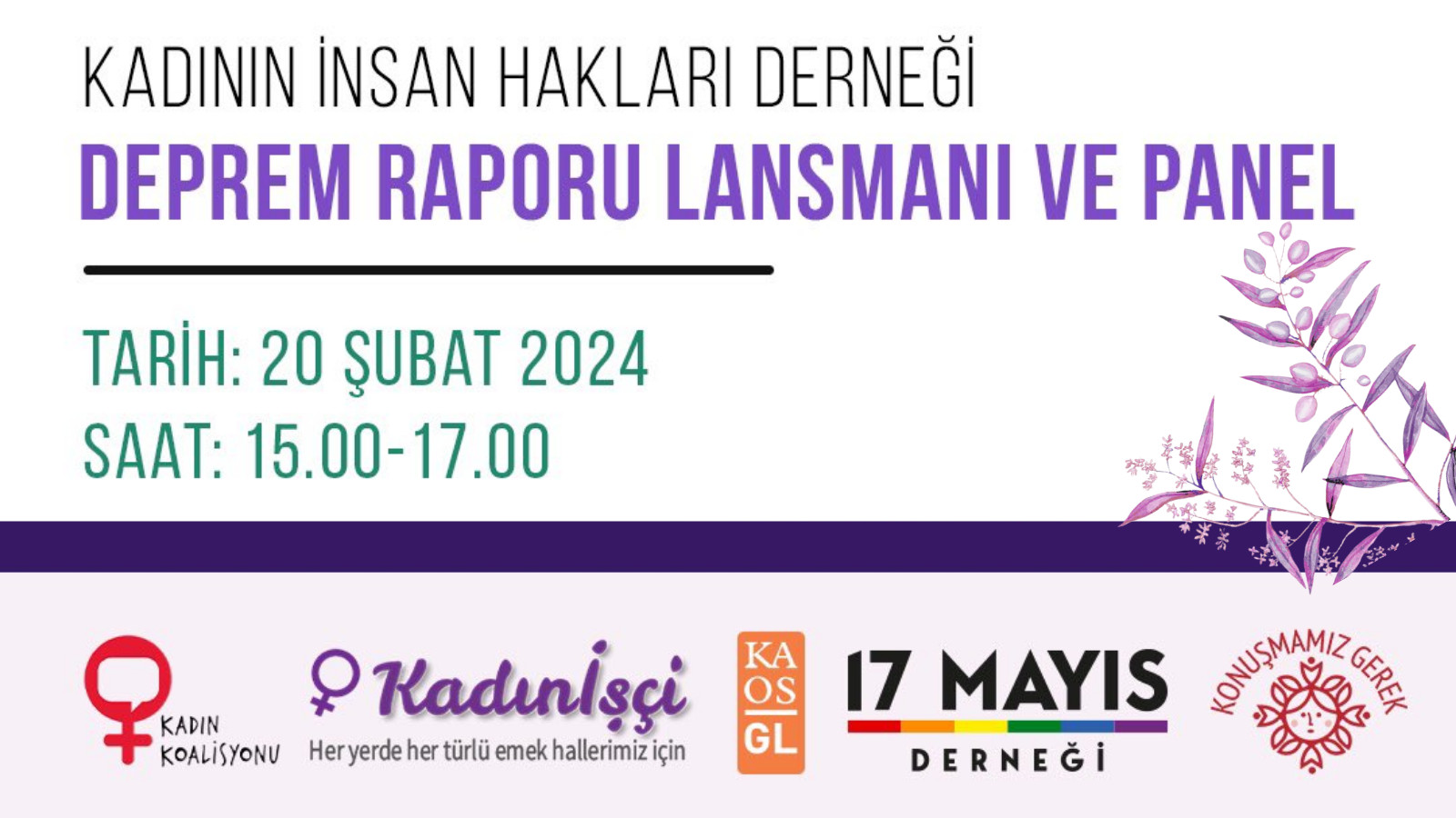 KİH’in deprem rapor etkinliği yarın | Kaos GL - LGBTİ+ Haber Portalı Haber