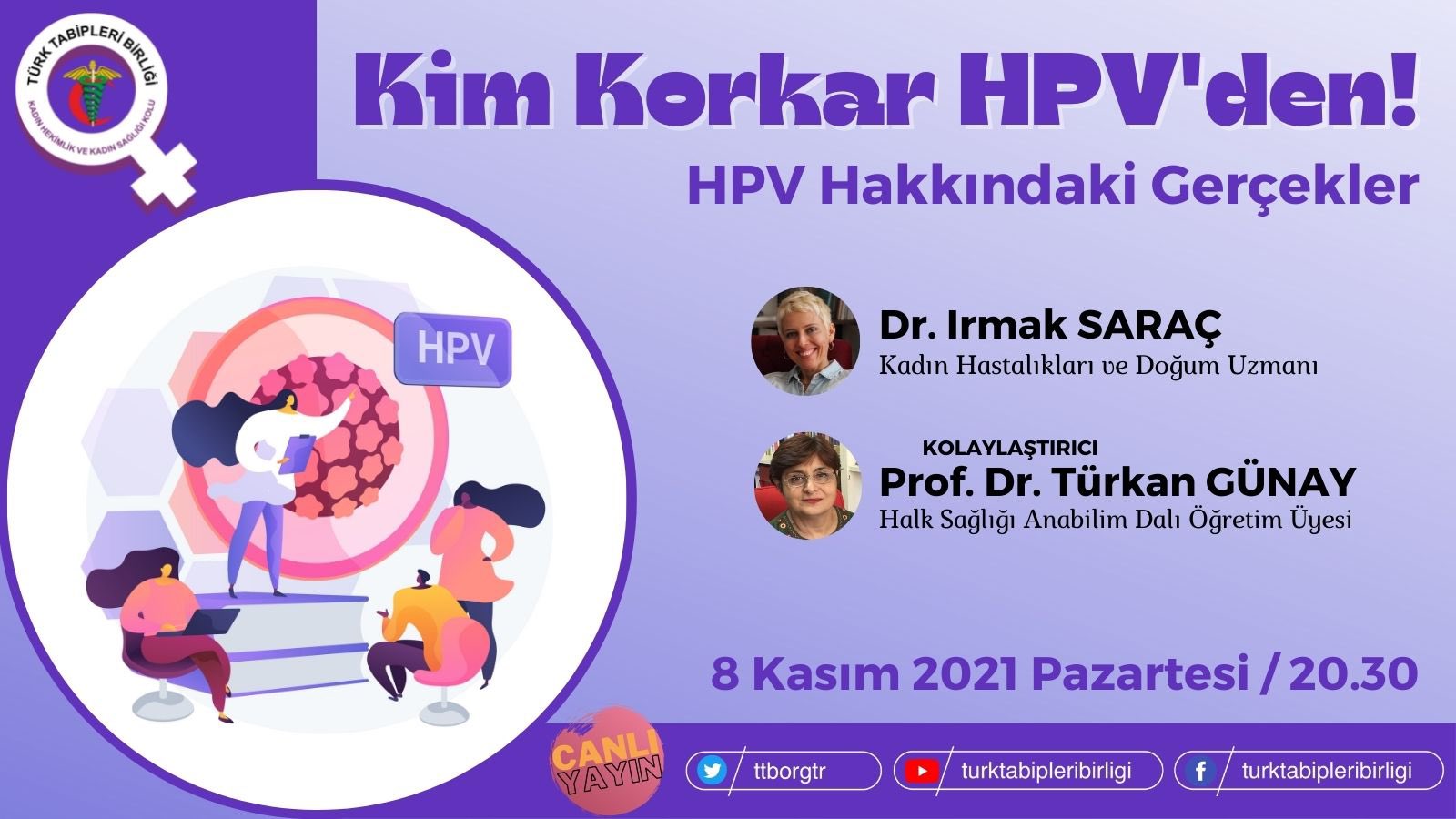 “Kim Korkar HPV'den” webinarı Kaos GL - LGBTİ+ Haber Portalı