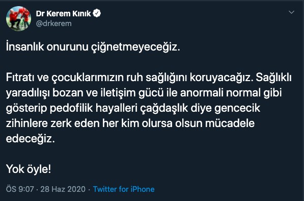 Kızılay Başkanı’nın nefretine karşı imza kampanyası Kaos GL - LGBTİ+ Haber Portalı