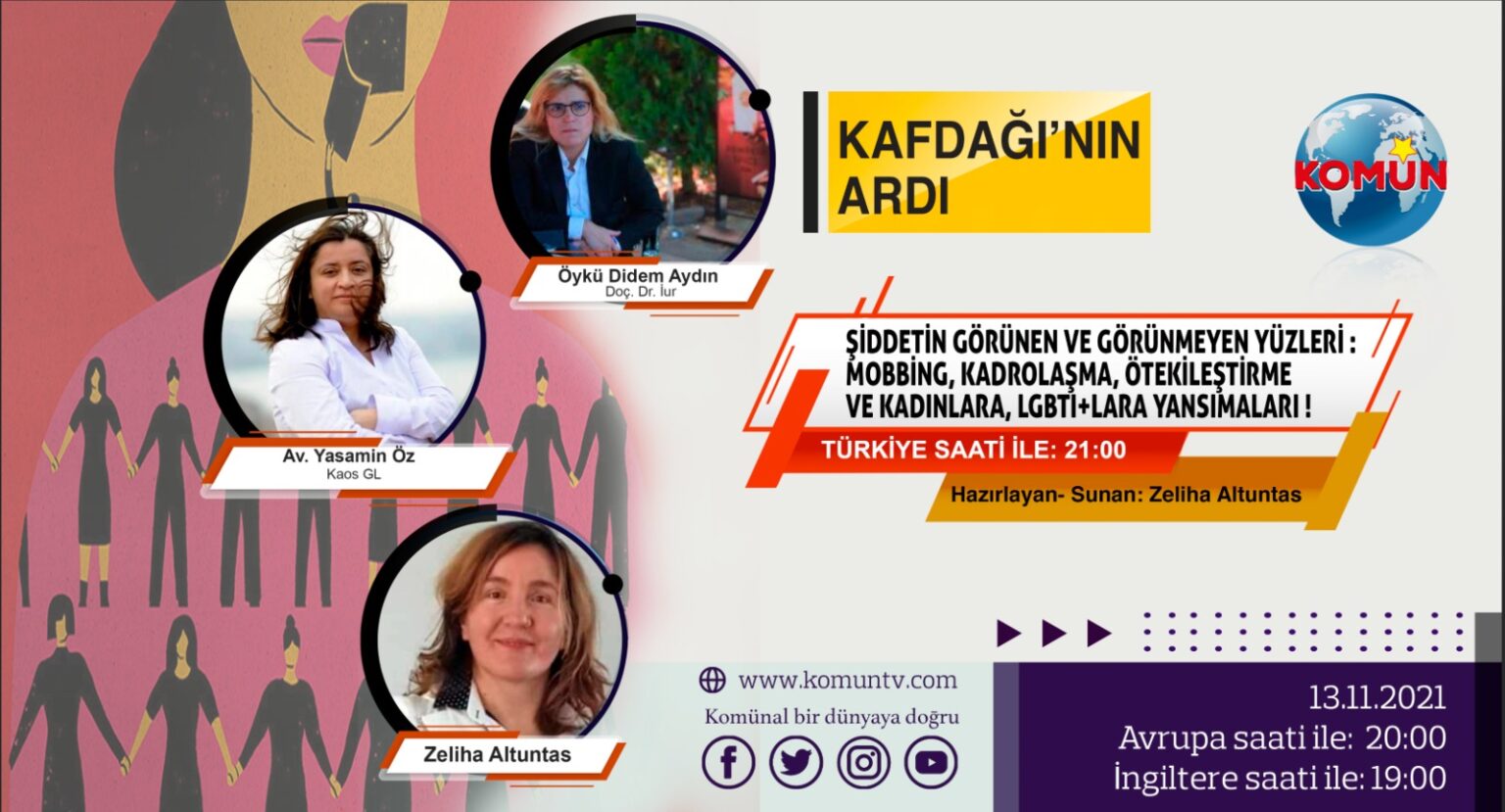 Komün TV’de LGBTİ+’lara yönelik şiddet konuşulacak Kaos GL - LGBTİ+ Haber Portalı