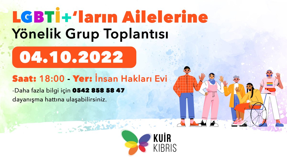 Kuir Kıbrıs aile toplantılarına başlıyor Kaos GL - LGBTİ+ Haber Portalı