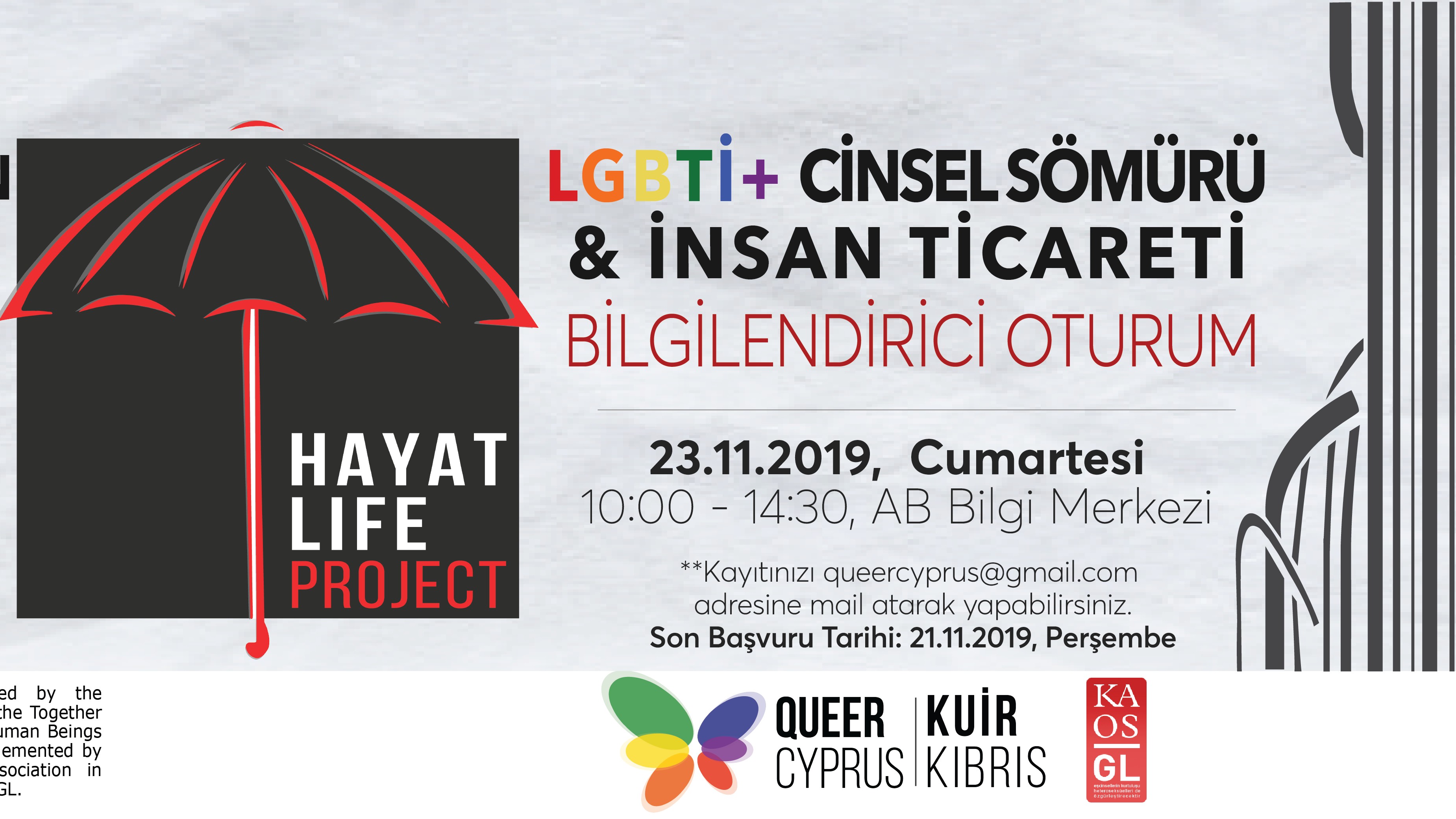 Kuir Kıbrıs “LGBTİ+ Cinsel Sömürü ve İnsan Ticareti”ni konuşacak Kaos GL - LGBTİ+ Haber Portalı