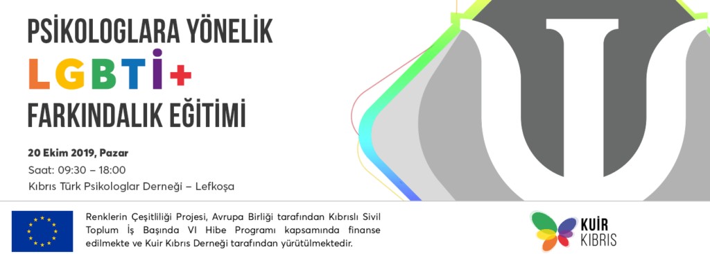Kuir Kıbrıs, Psikologlara Yönelik LGBTİ+ Farkındalığı Eğitimi’nin ikincisini düzenliyor | Kaos GL - LGBTİ+ Haber Portalı Haber