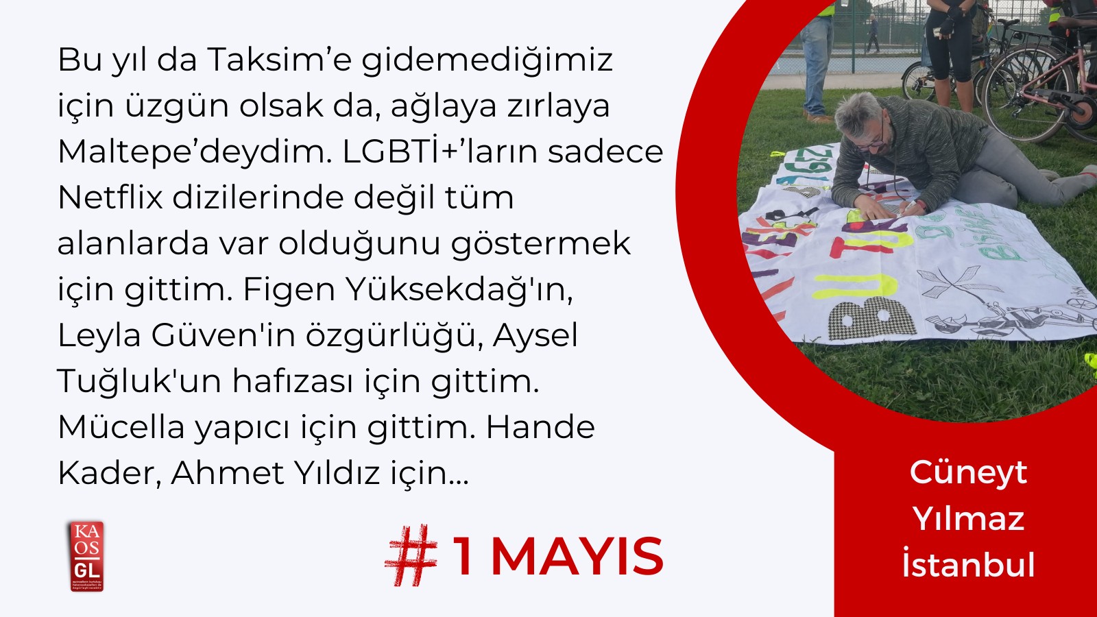 LGBTİ+’lar 1 Mayıs alanlarından bildiriyor: Sadece Netflix’te değiliz! | Kaos GL - LGBTİ+ Haber Portalı