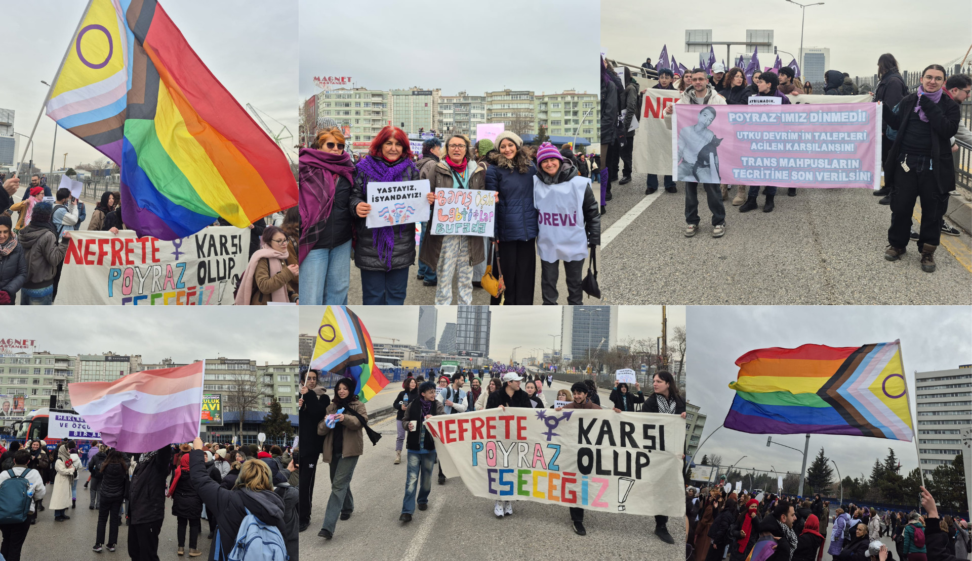 LGBTİ+’lar Büyük Kadın Mitingi’ndeydi: “Nefrete karşı Poyraz olup eseceğiz!” | Kaos GL - LGBTİ+ Haber Portalı Haber