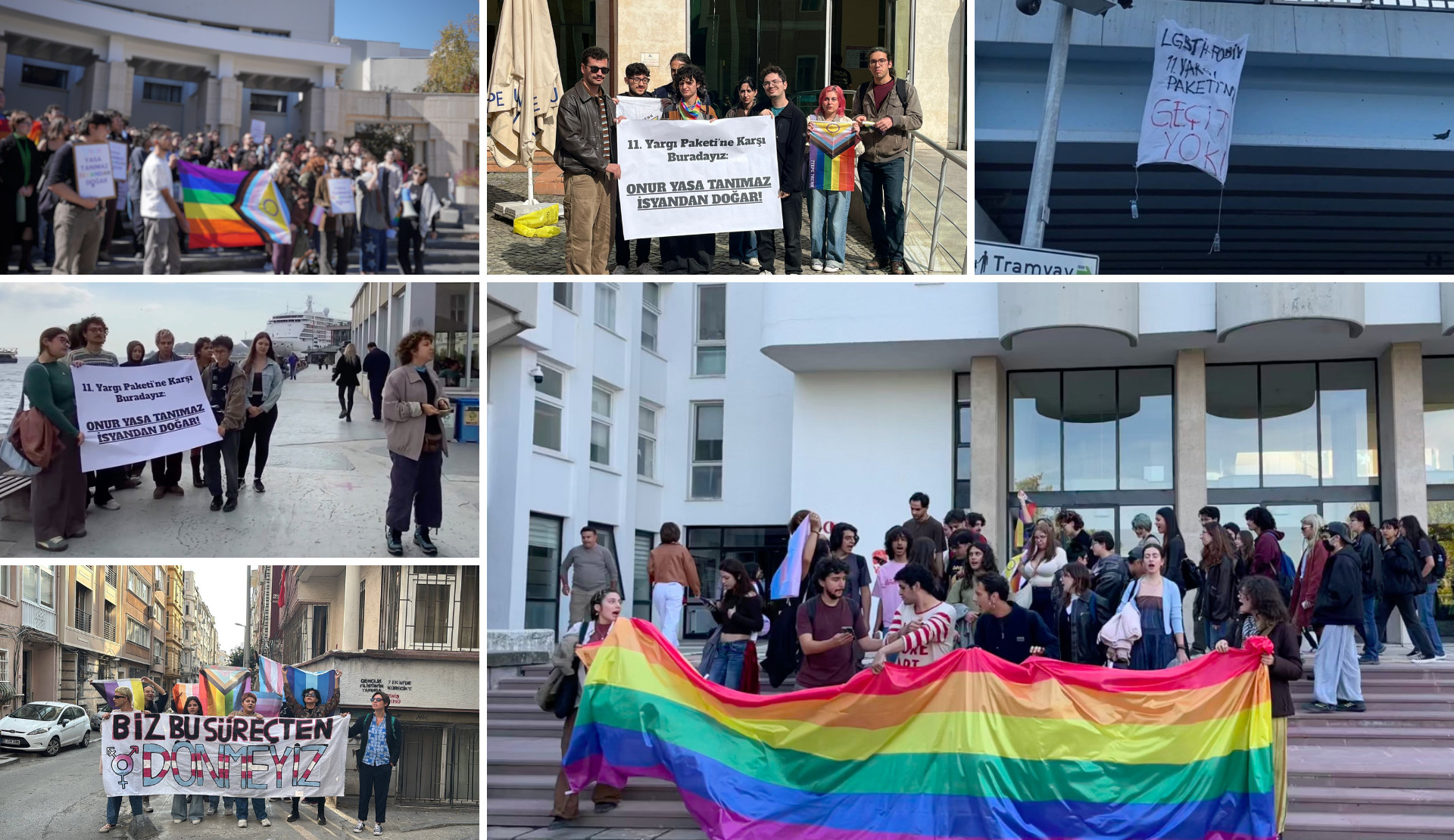 LGBTI+ people took to the streets in protest of the judicial package | Kaos GL - News Portal for LGBTI+ News