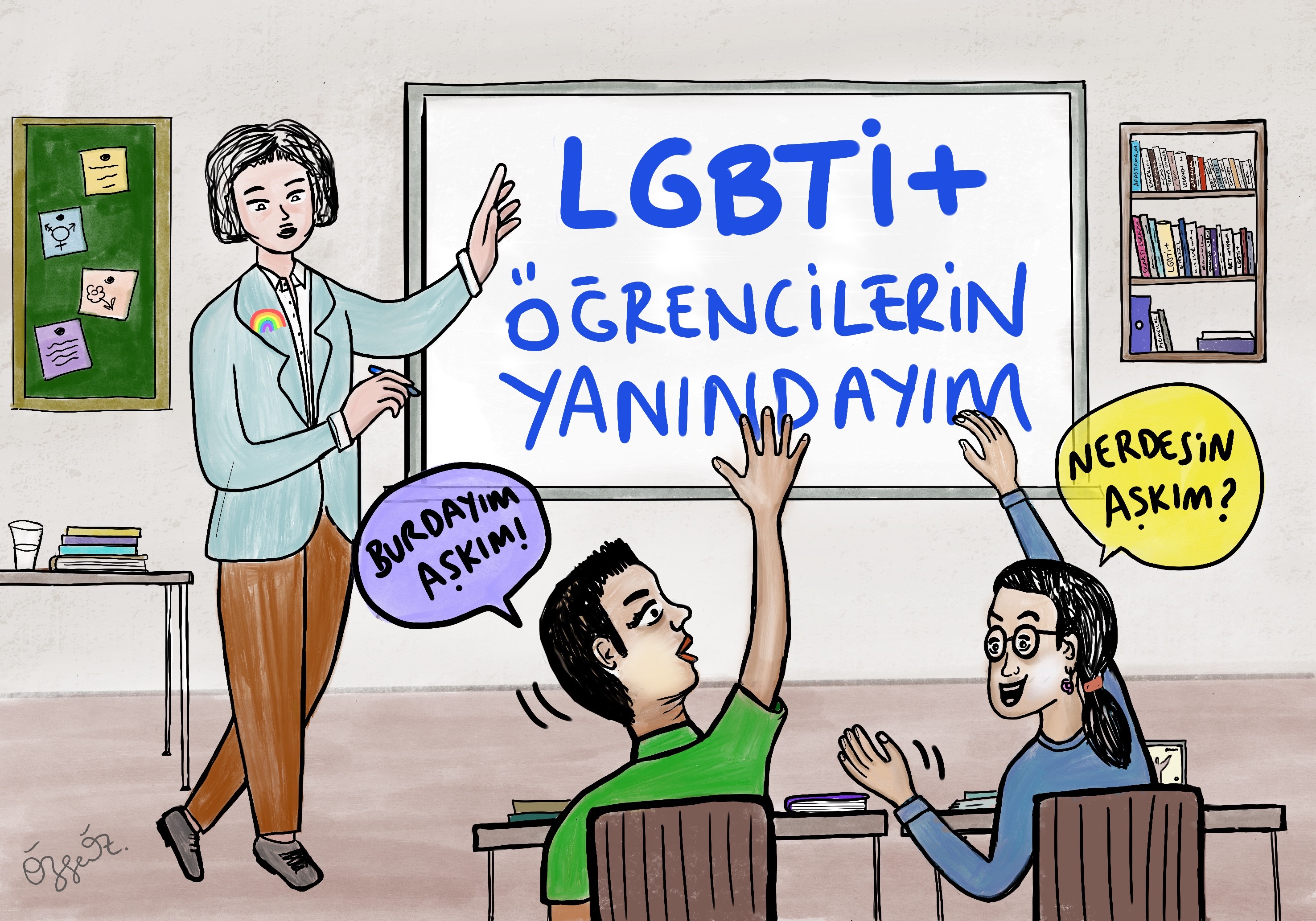 Lubunya öğretmenlere, LGBTİ+ öğrencileriyle dayanışan öğretmenlere… Kaos GL - LGBTİ+ Haber Portalı